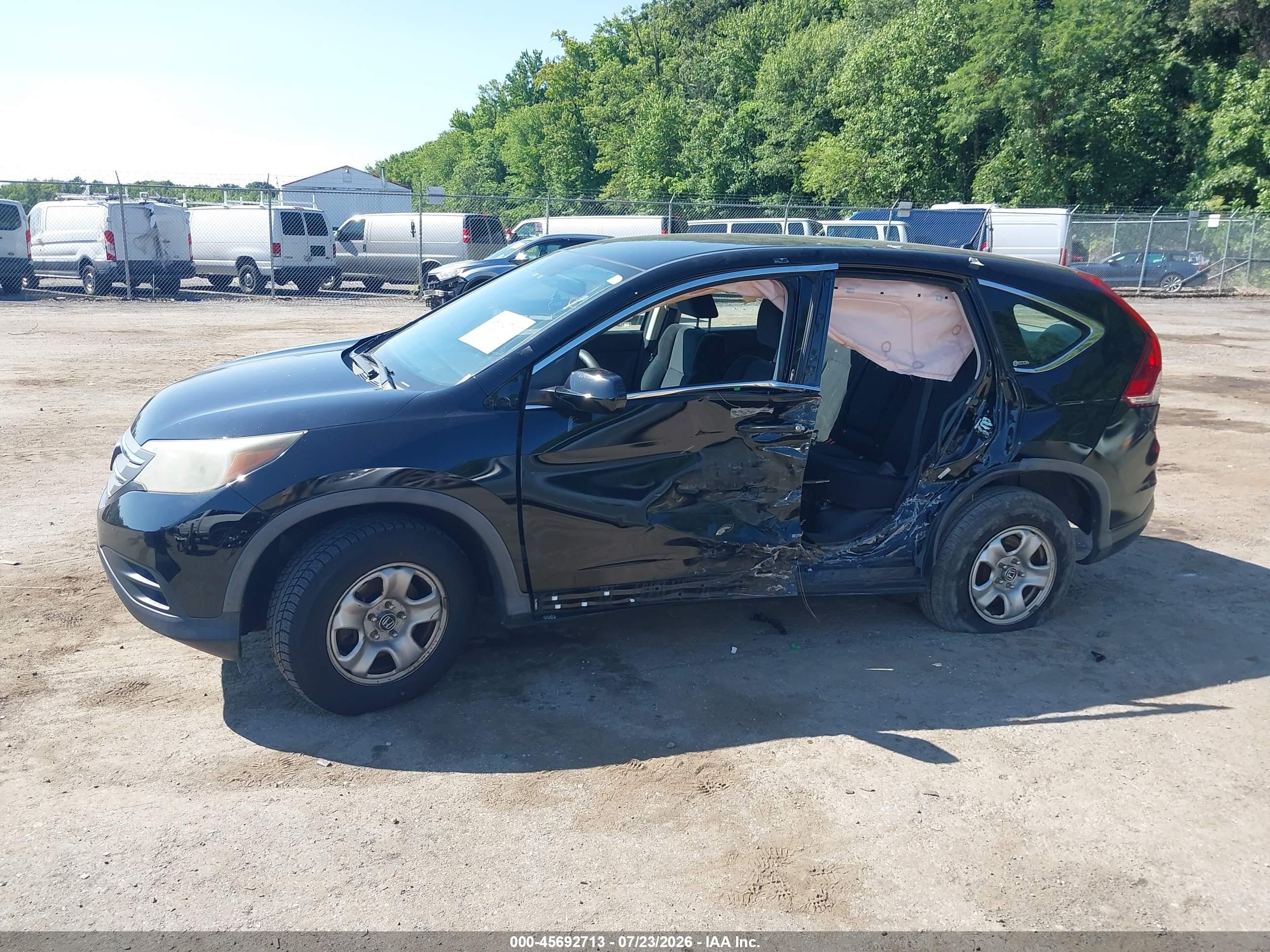2012 Honda Cr-v Lx Black vin: 2HKRM3H33CH505436