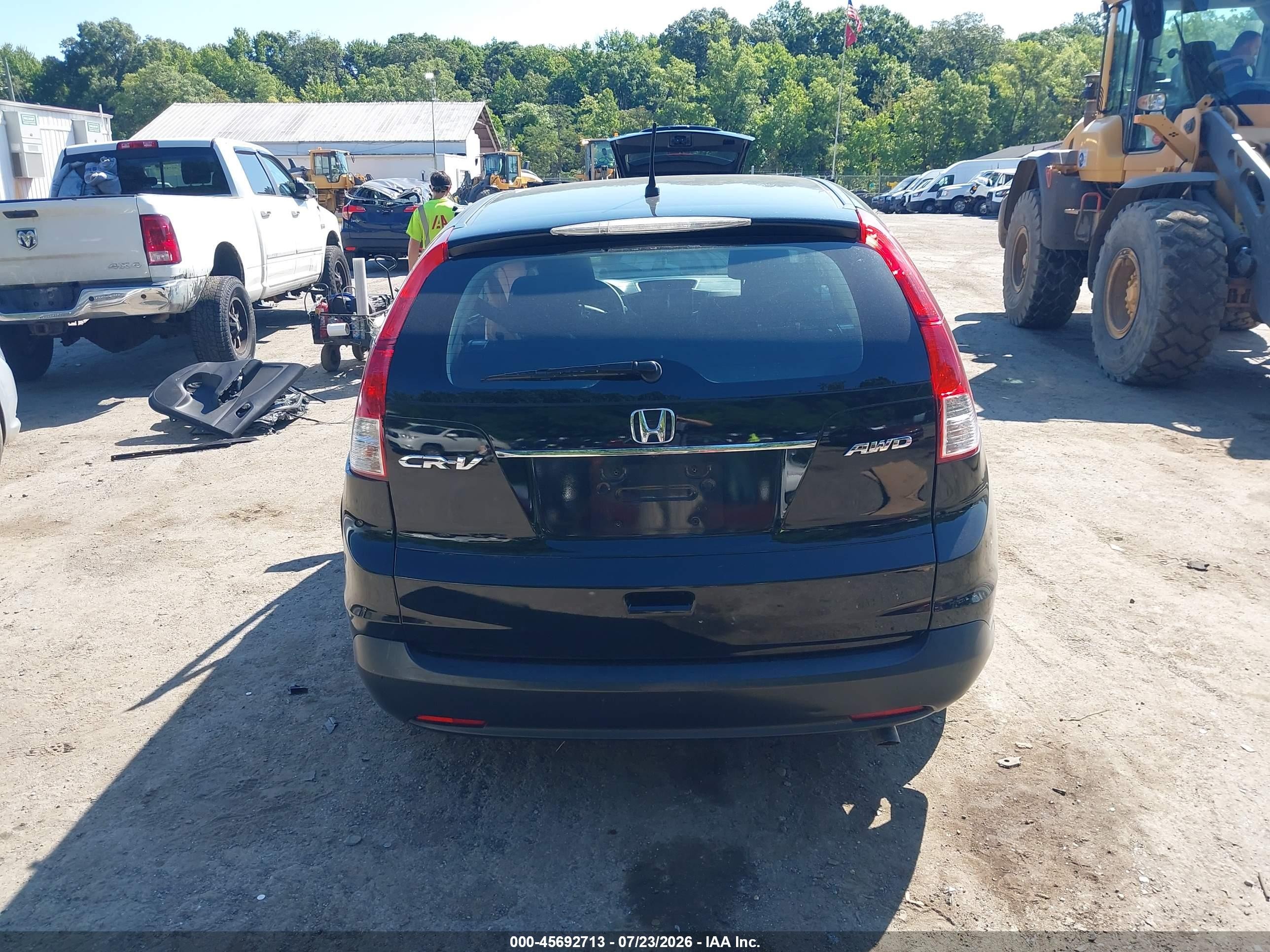 2012 Honda Cr-v Lx Black vin: 2HKRM3H33CH505436