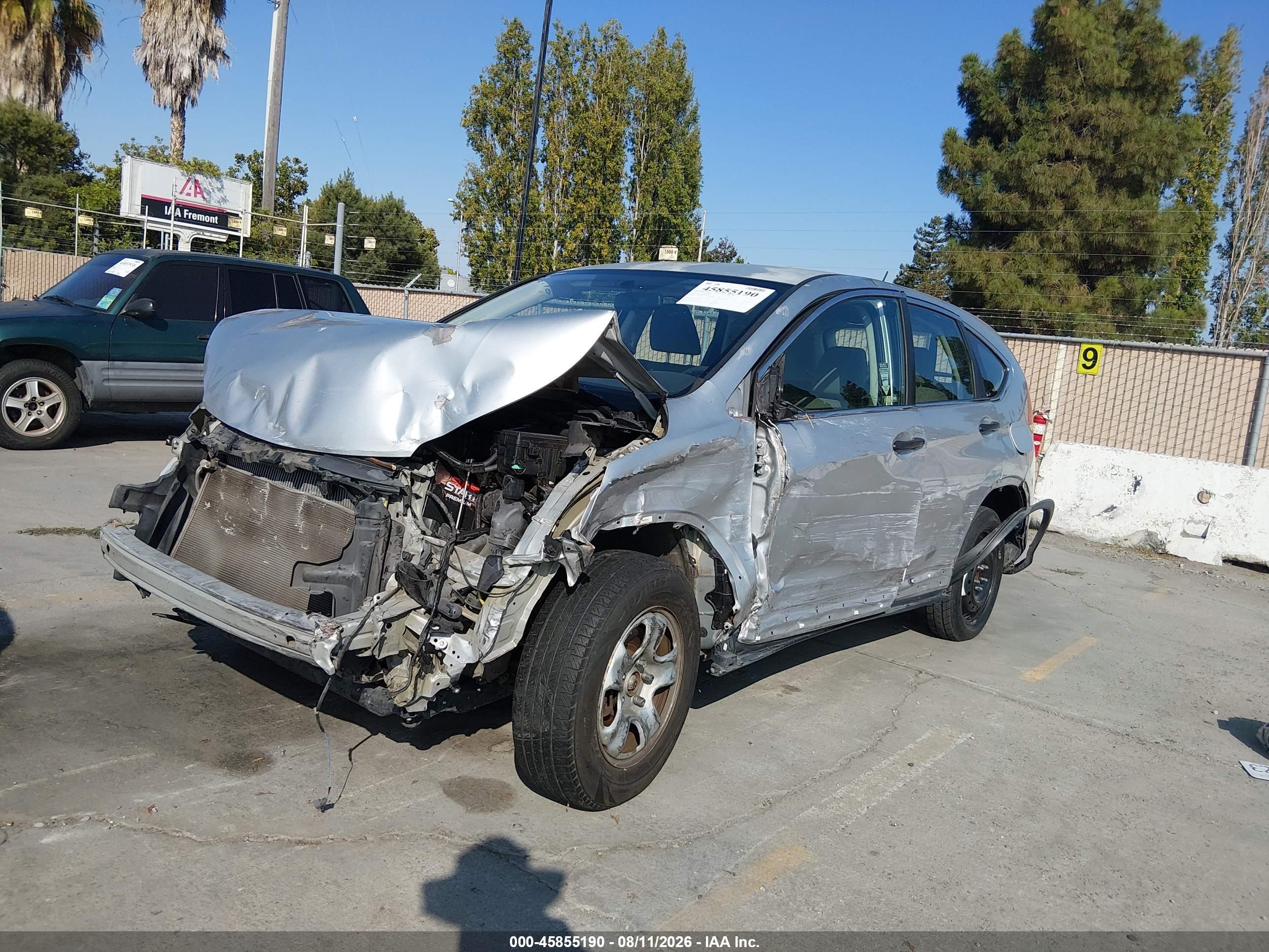 2012 Honda Cr-v Lx Silver vin: 2HKRM3H33CH512015