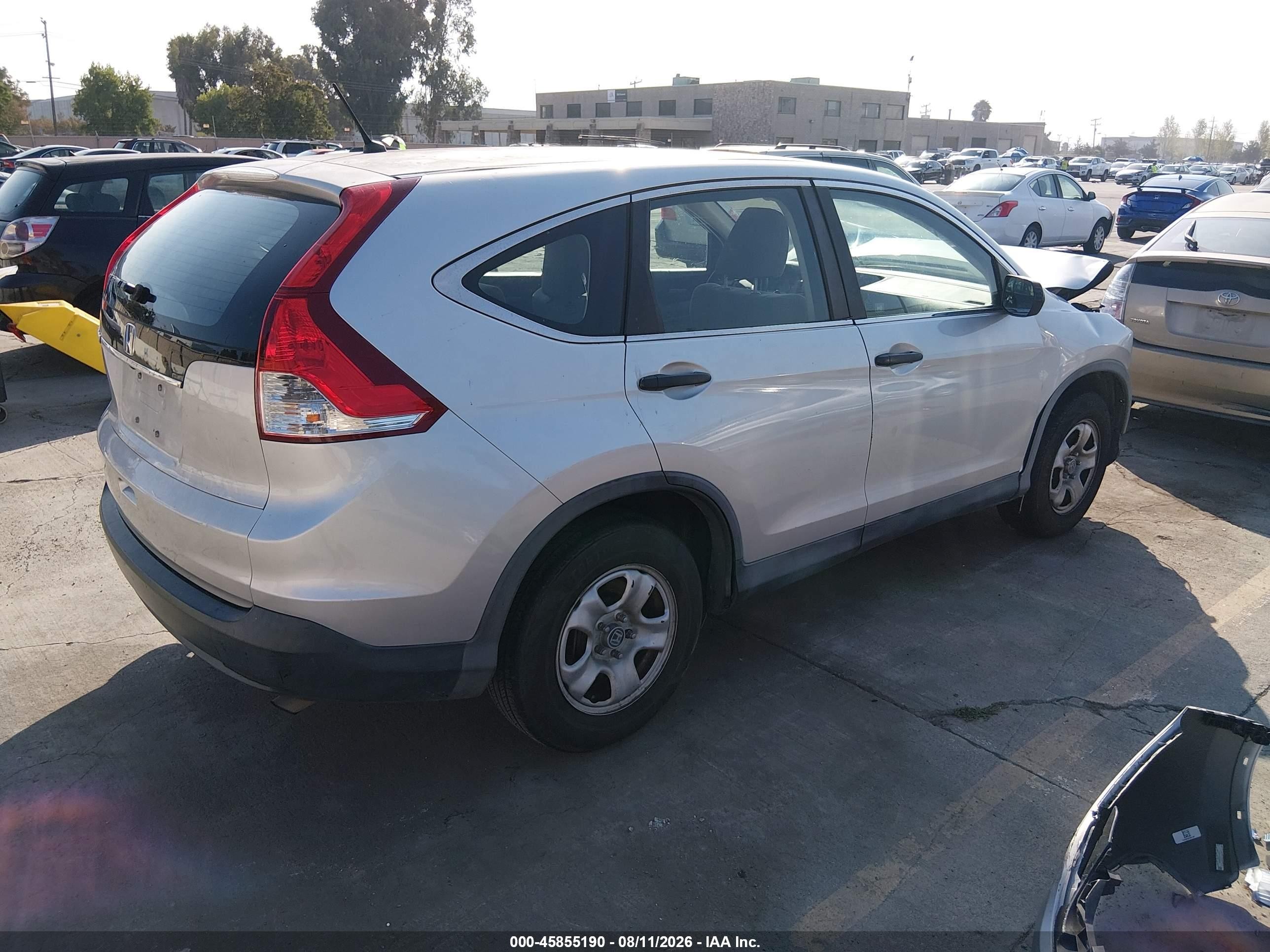 2012 Honda Cr-v Lx Silver vin: 2HKRM3H33CH512015