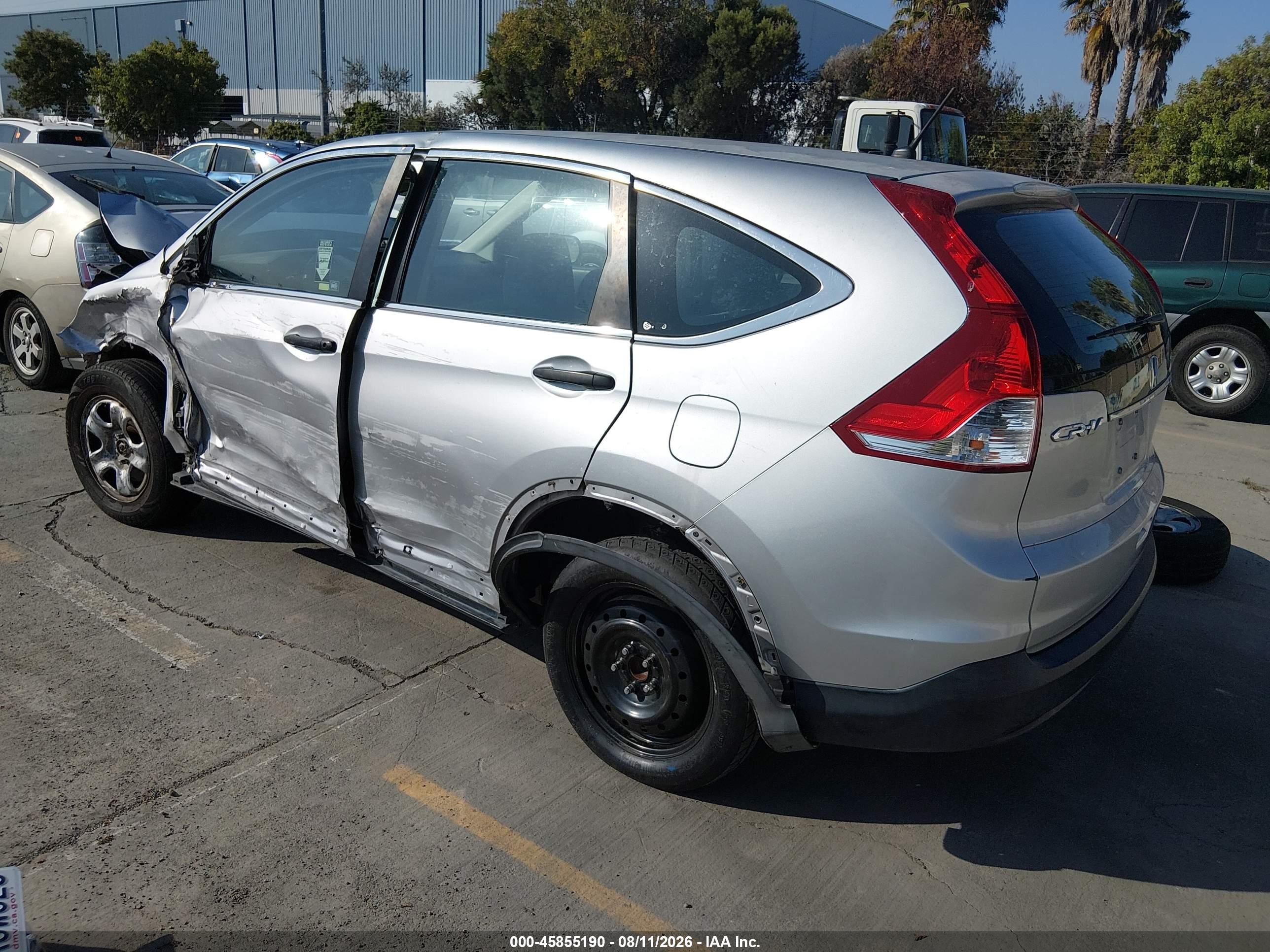 2012 Honda Cr-v Lx Silver vin: 2HKRM3H33CH512015