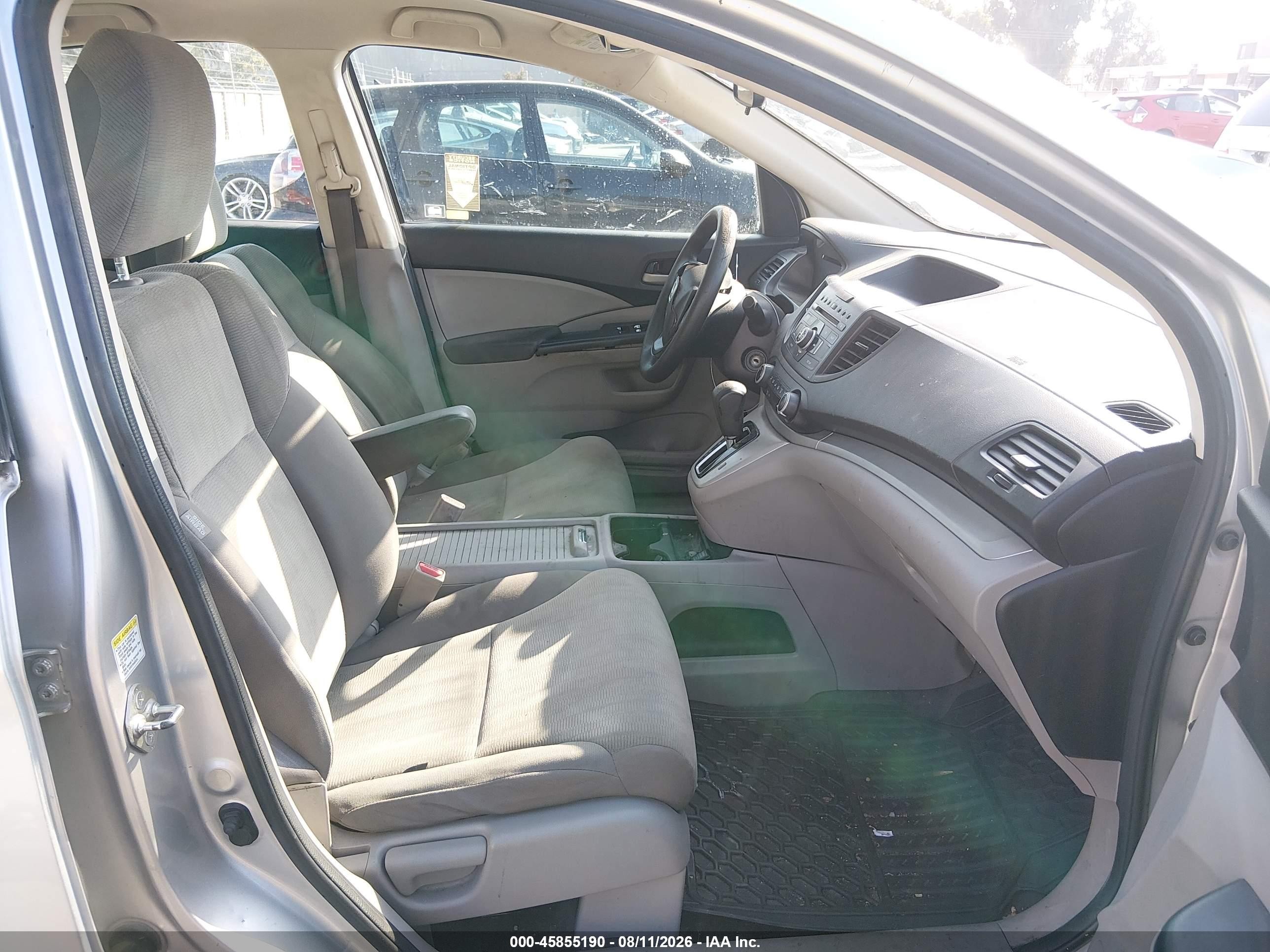 2012 Honda Cr-v Lx Silver vin: 2HKRM3H33CH512015