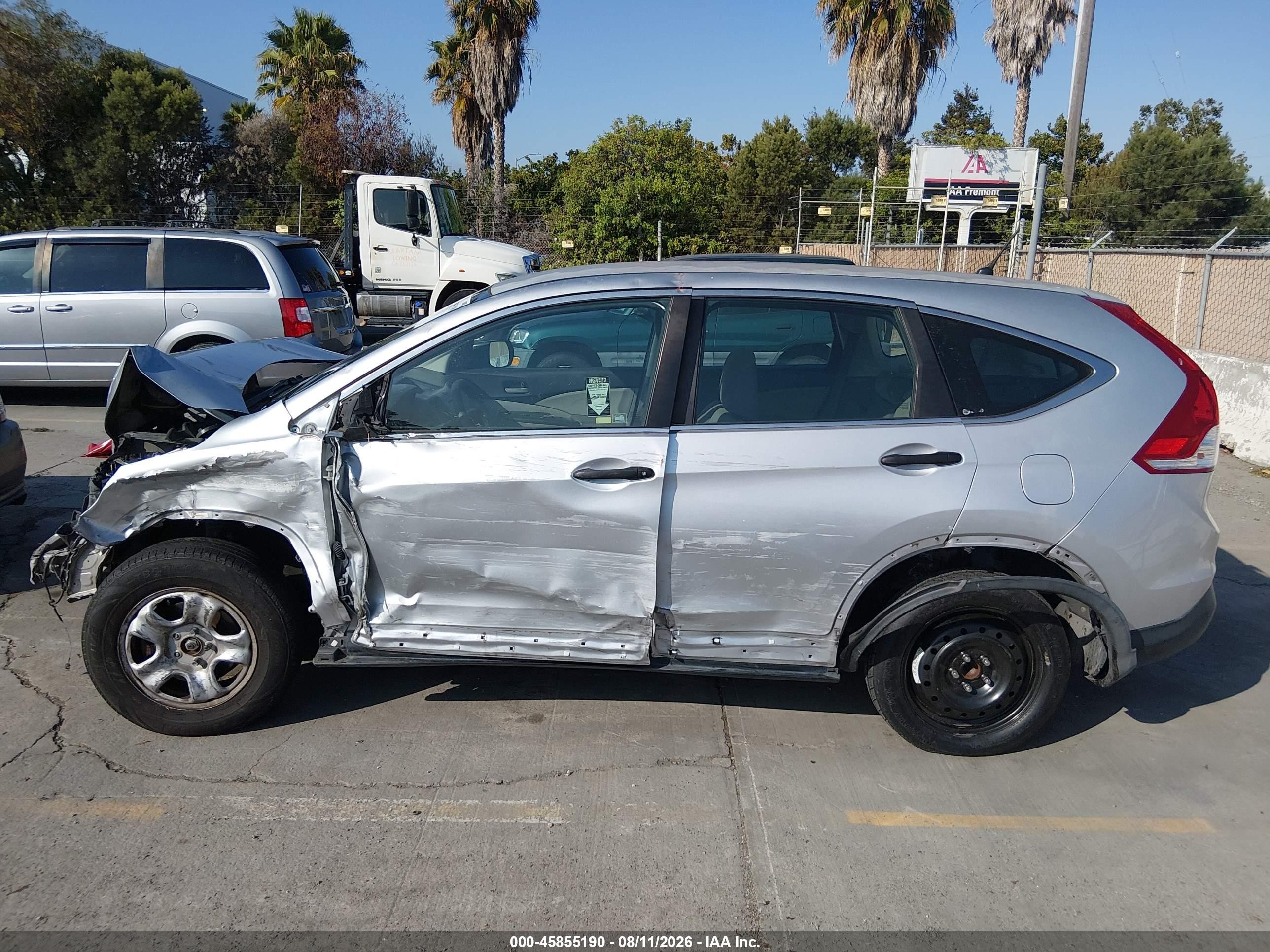 2012 Honda Cr-v Lx Silver vin: 2HKRM3H33CH512015
