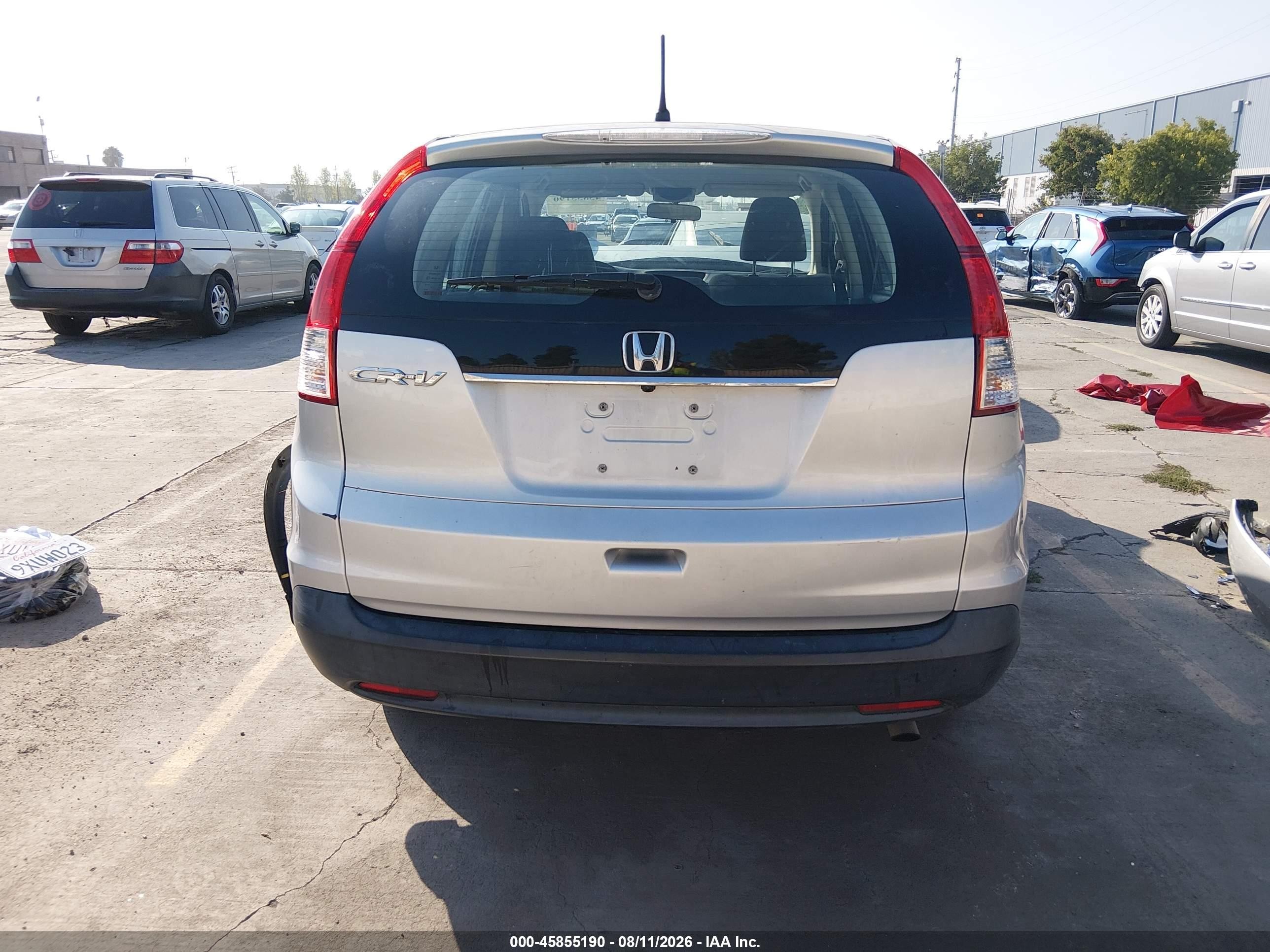 2012 Honda Cr-v Lx Silver vin: 2HKRM3H33CH512015