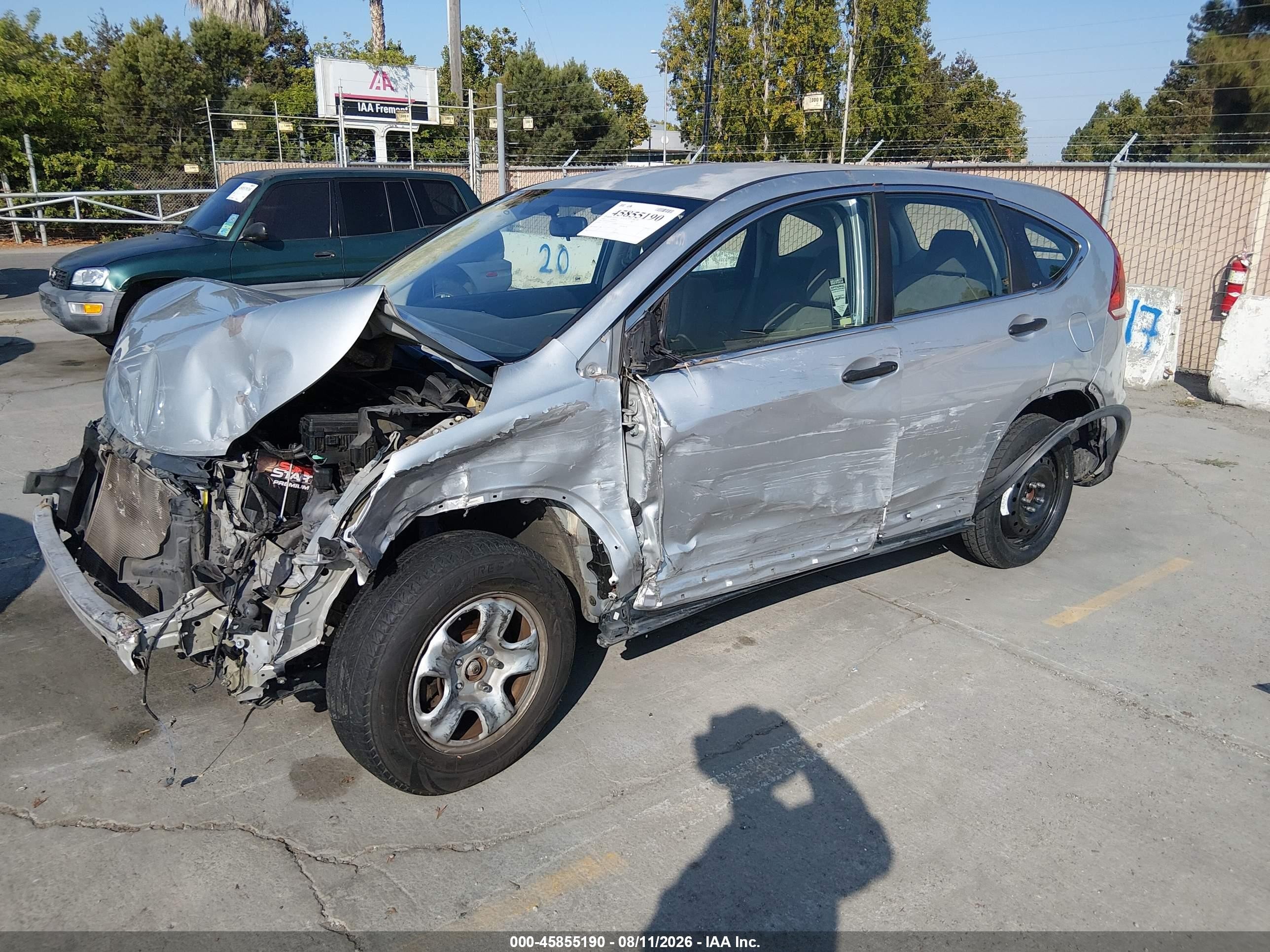 2012 Honda Cr-v Lx Silver vin: 2HKRM3H33CH512015