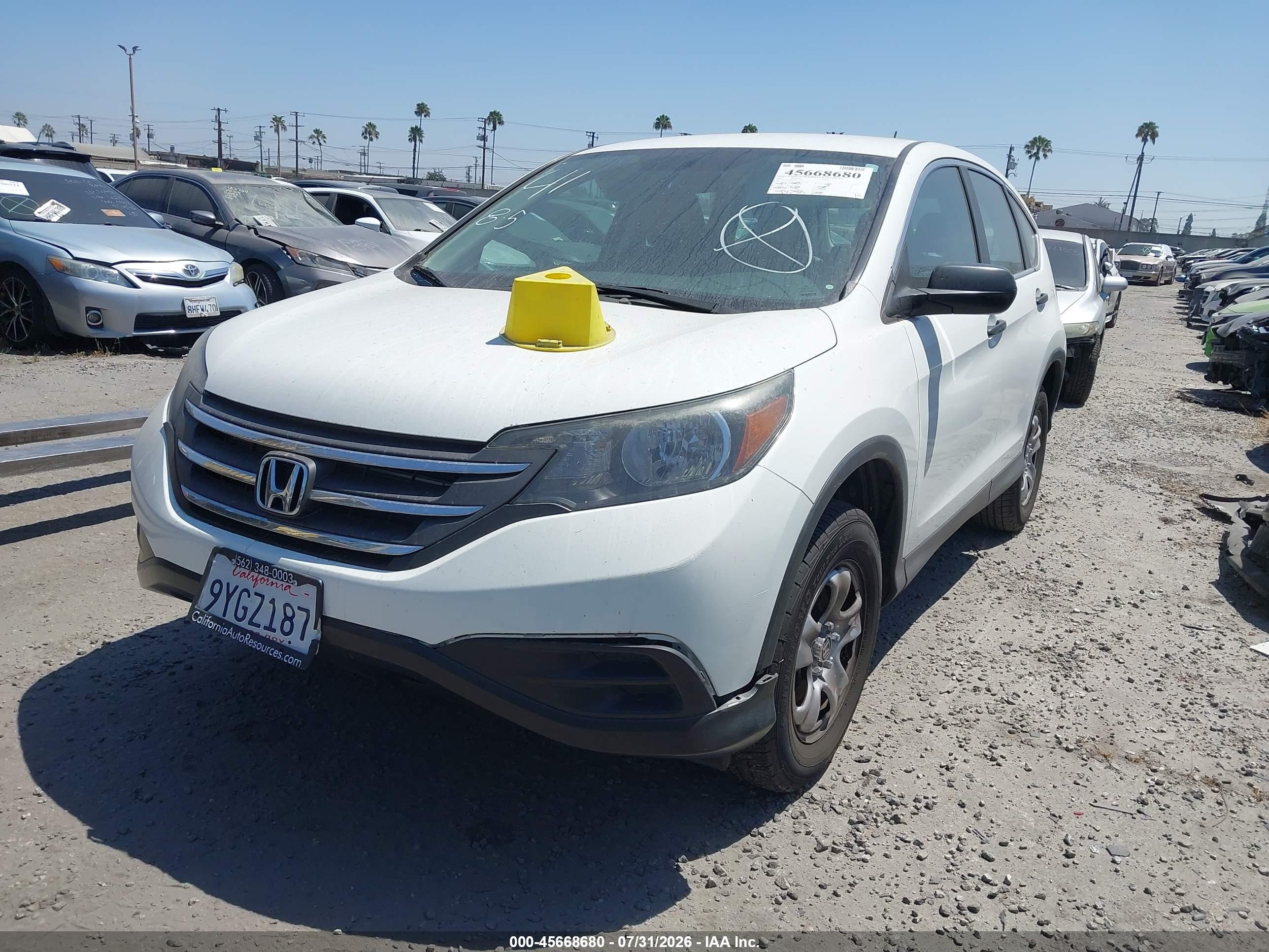 2012 Honda Cr-v Lx Белый vin: 2HKRM3H33CH513486