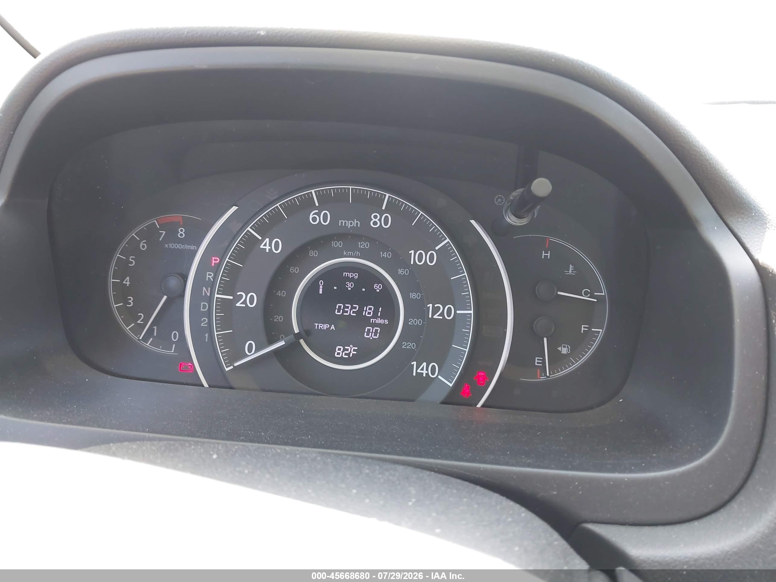 2012 Honda Cr-v Lx Белый vin: 2HKRM3H33CH513486