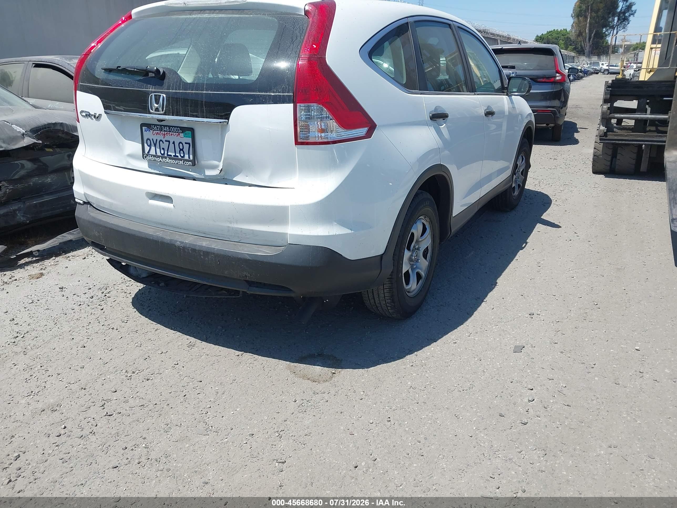 2012 Honda Cr-v Lx Белый vin: 2HKRM3H33CH513486