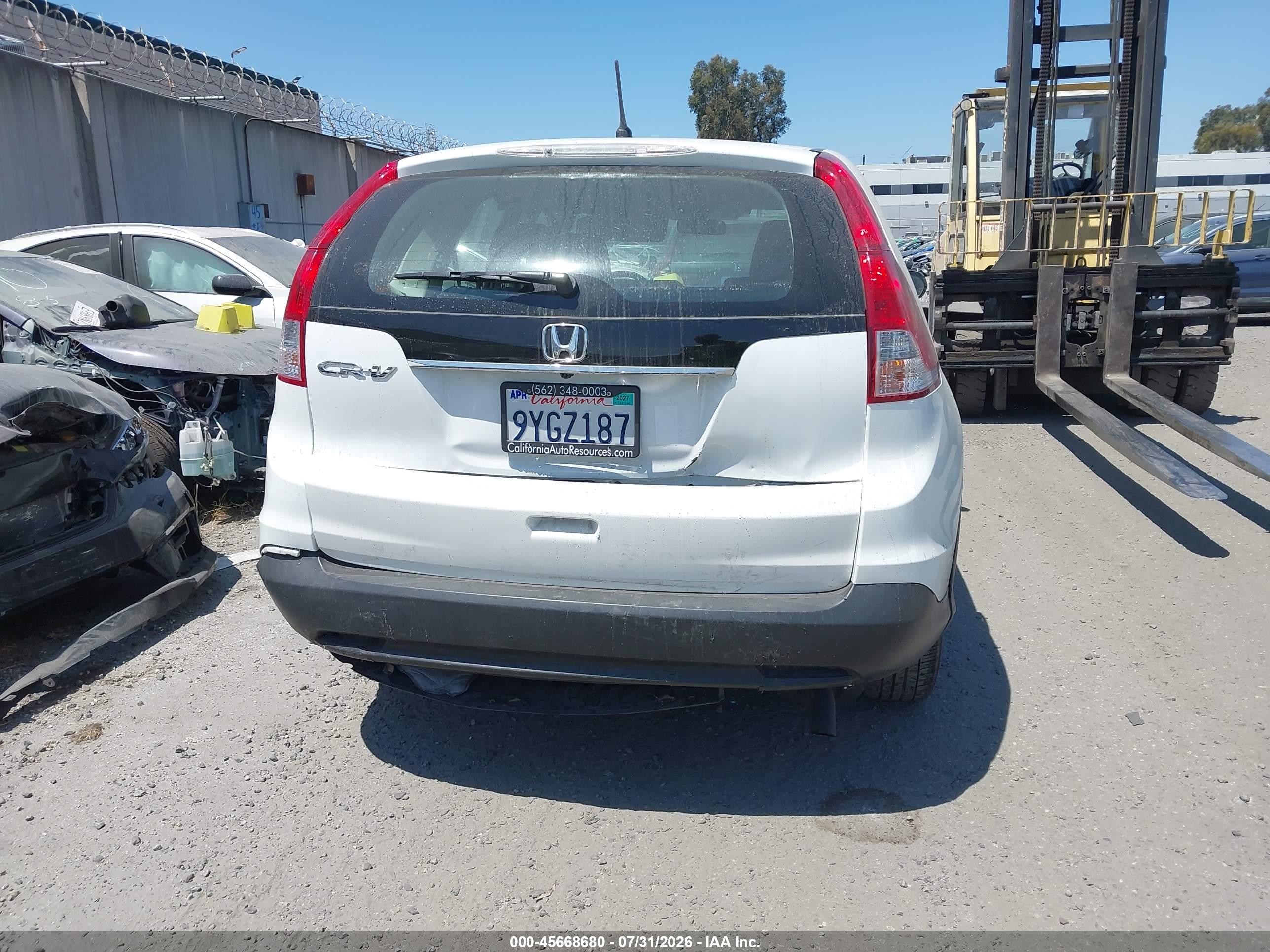 2012 Honda Cr-v Lx Белый vin: 2HKRM3H33CH513486