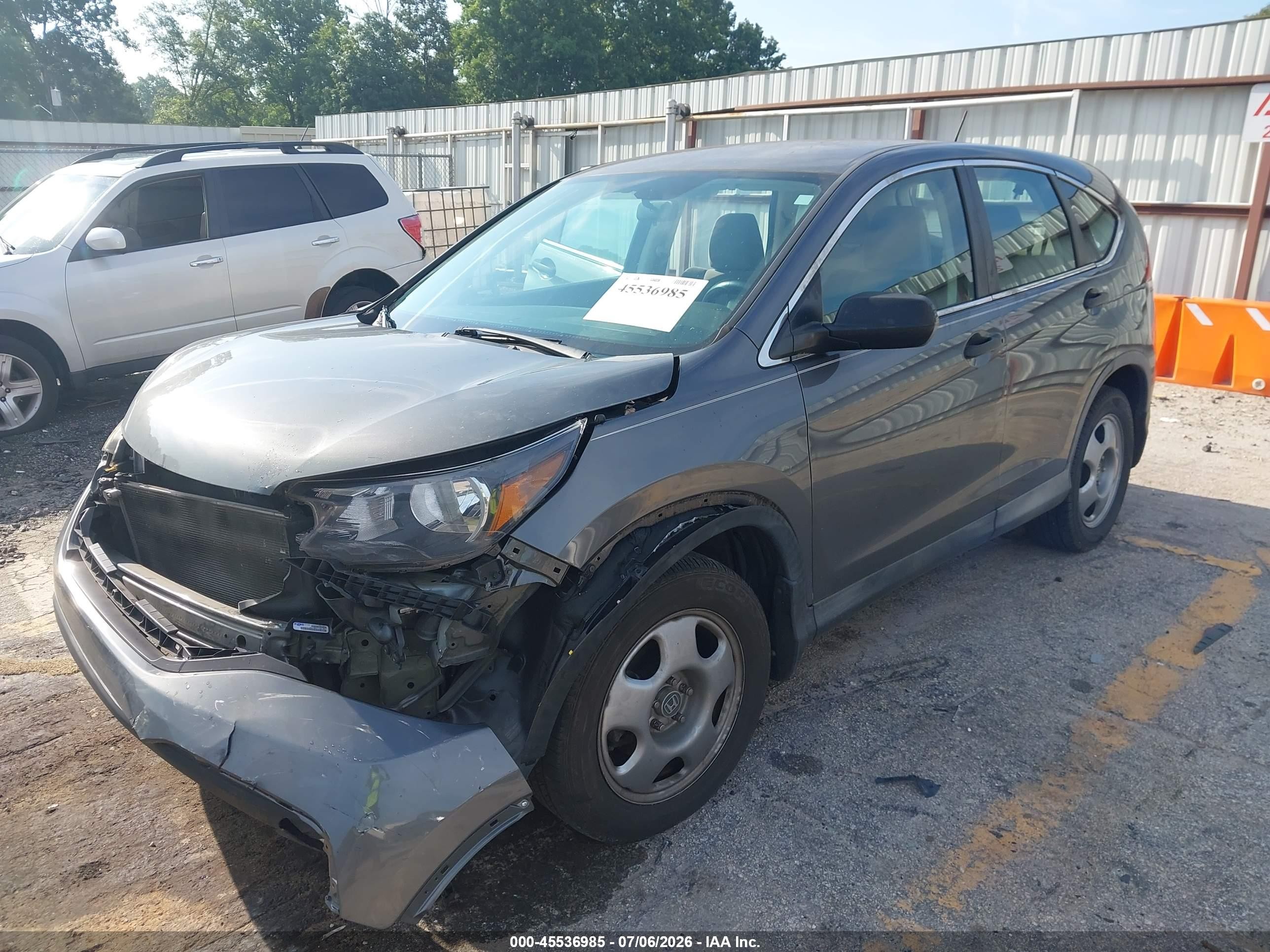 2013 Honda Cr-v Lx Gray vin: 2HKRM3H33DH505048
