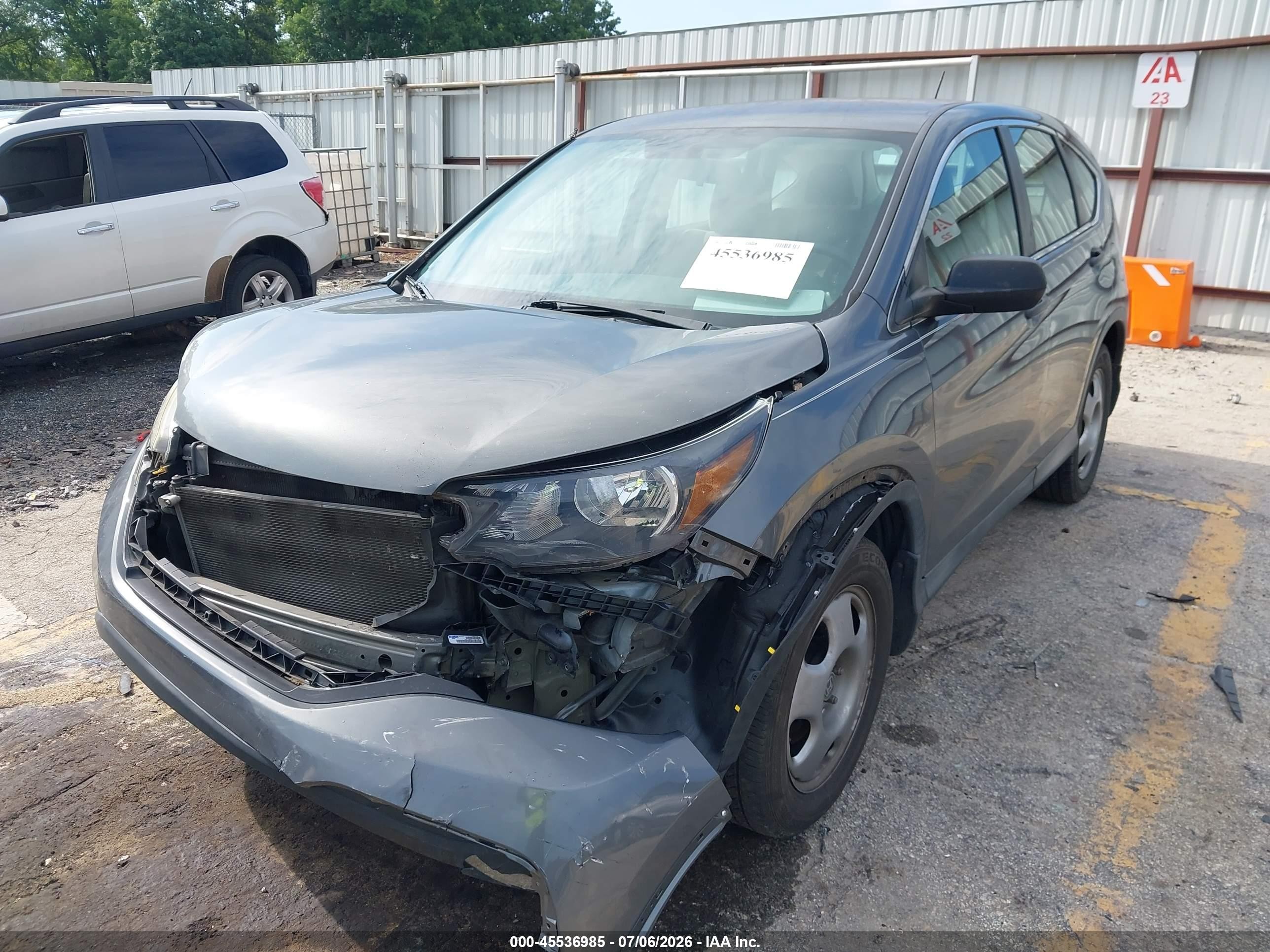 2013 Honda Cr-v Lx Gray vin: 2HKRM3H33DH505048