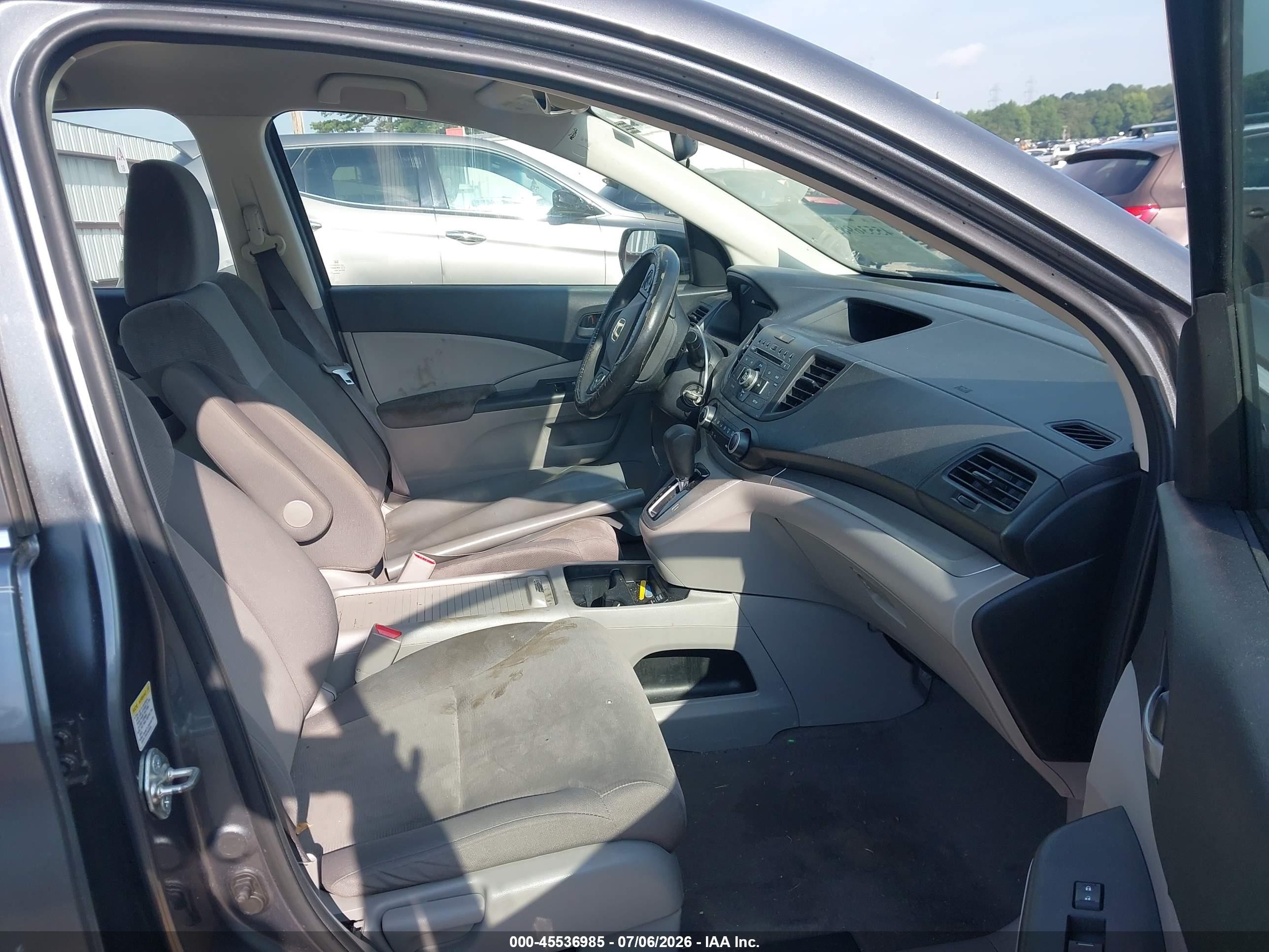 2013 Honda Cr-v Lx Gray vin: 2HKRM3H33DH505048
