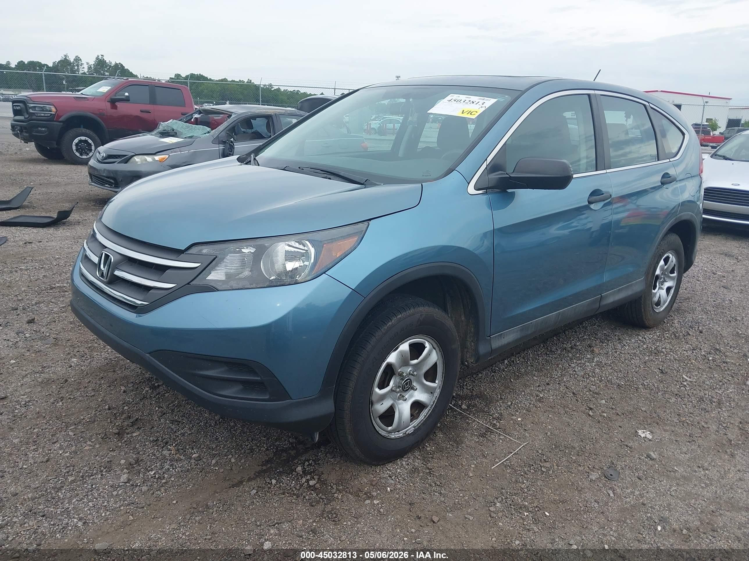 2014 Honda Cr-v Lx Light Blue vin: 2HKRM3H33EH503608