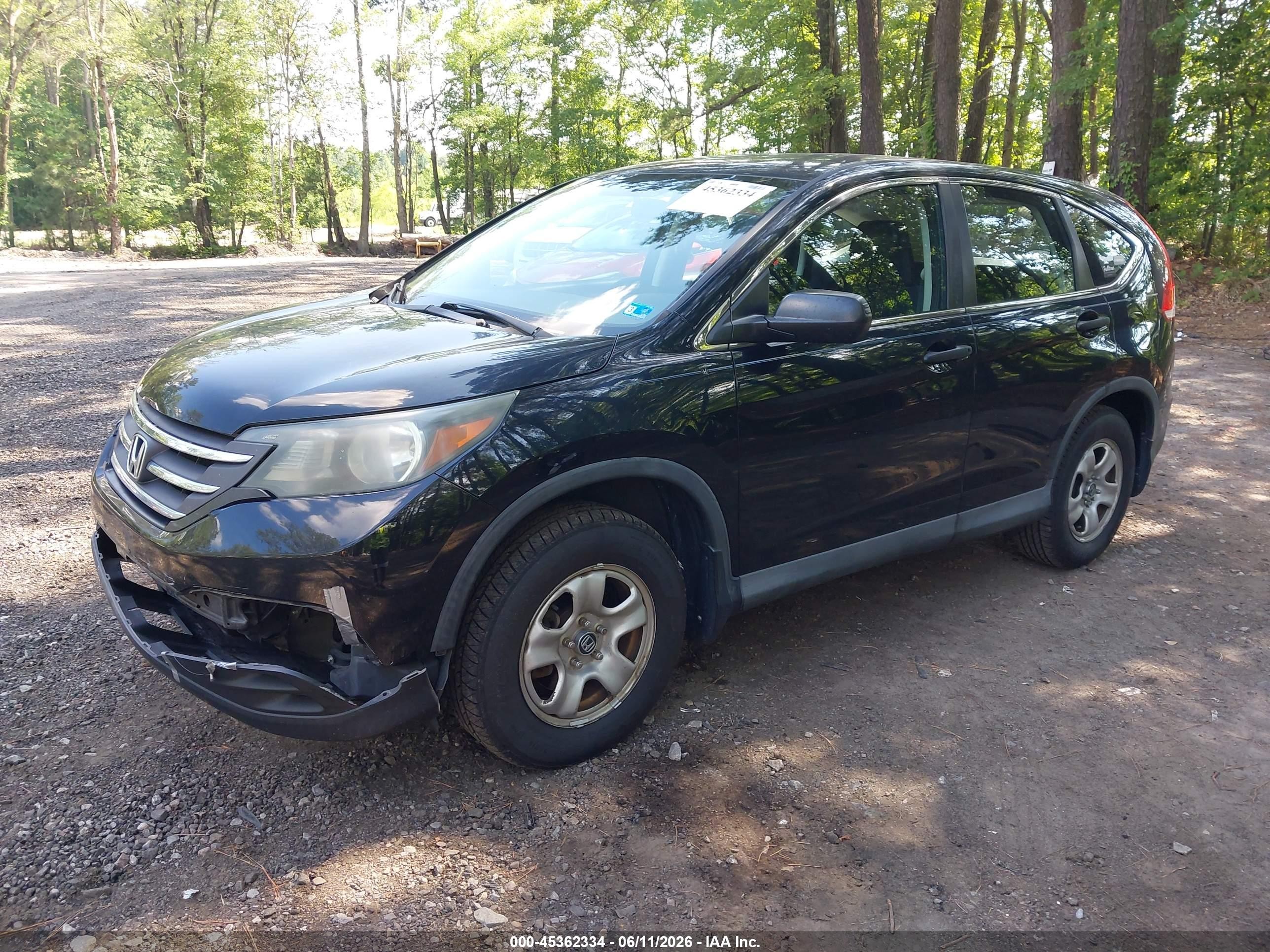 2014 Honda Cr-v Lx Black vin: 2HKRM3H33EH545700