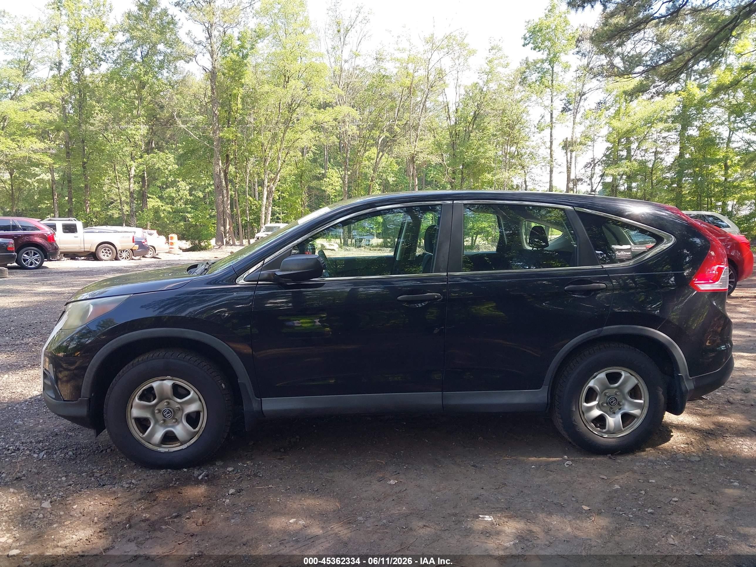 2014 Honda Cr-v Lx Black vin: 2HKRM3H33EH545700