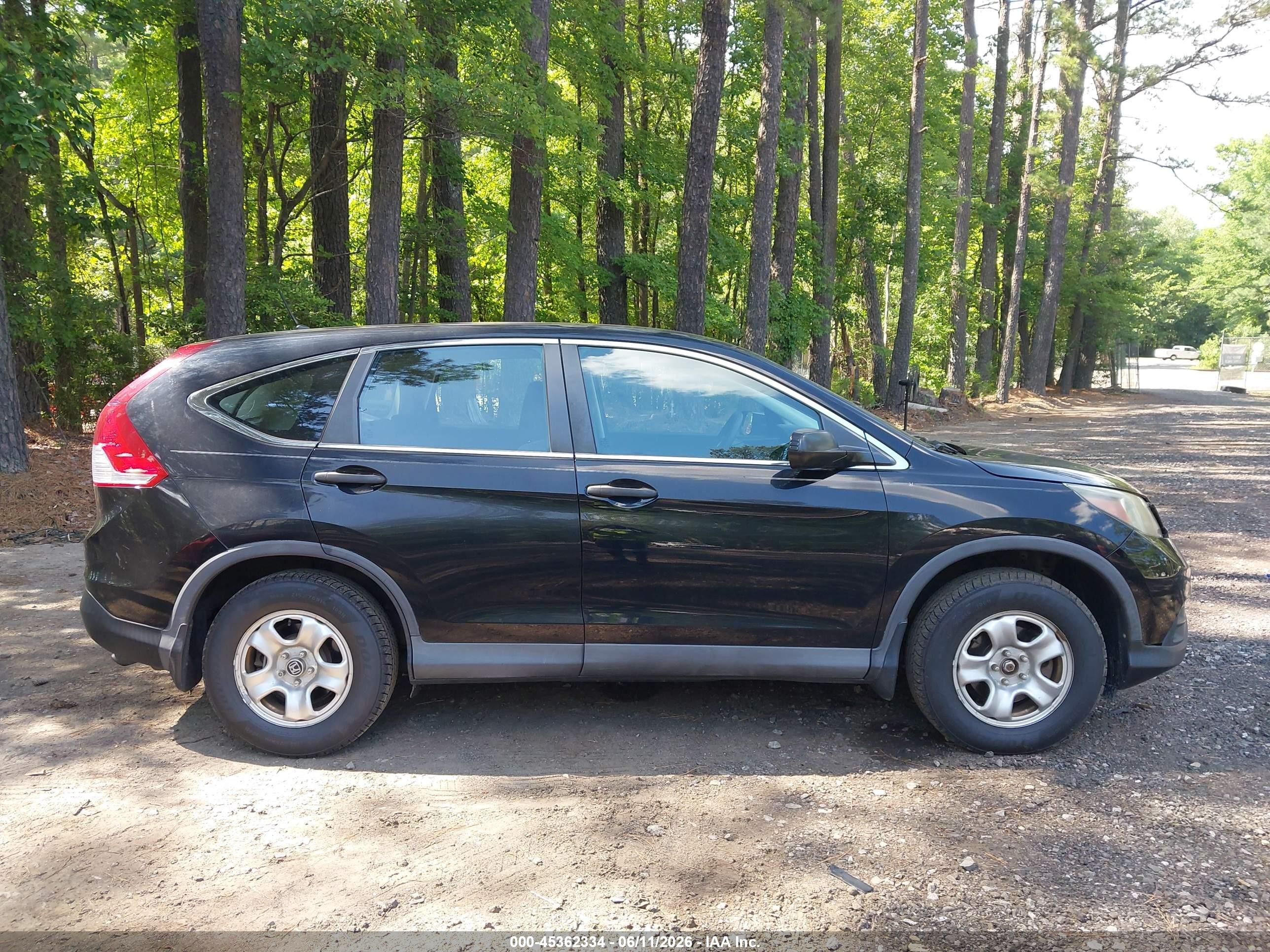 2014 Honda Cr-v Lx Black vin: 2HKRM3H33EH545700