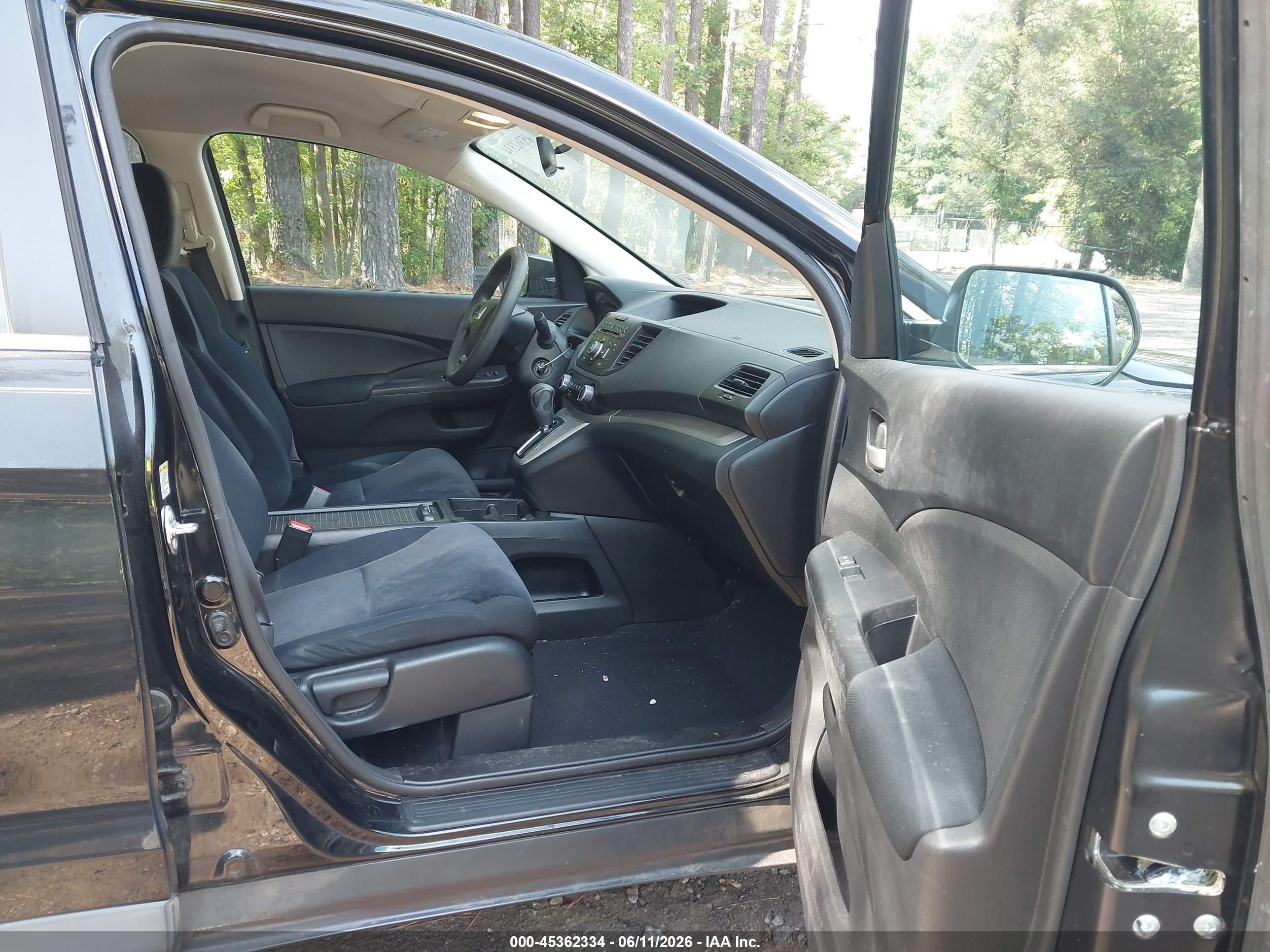 2014 Honda Cr-v Lx Black vin: 2HKRM3H33EH545700