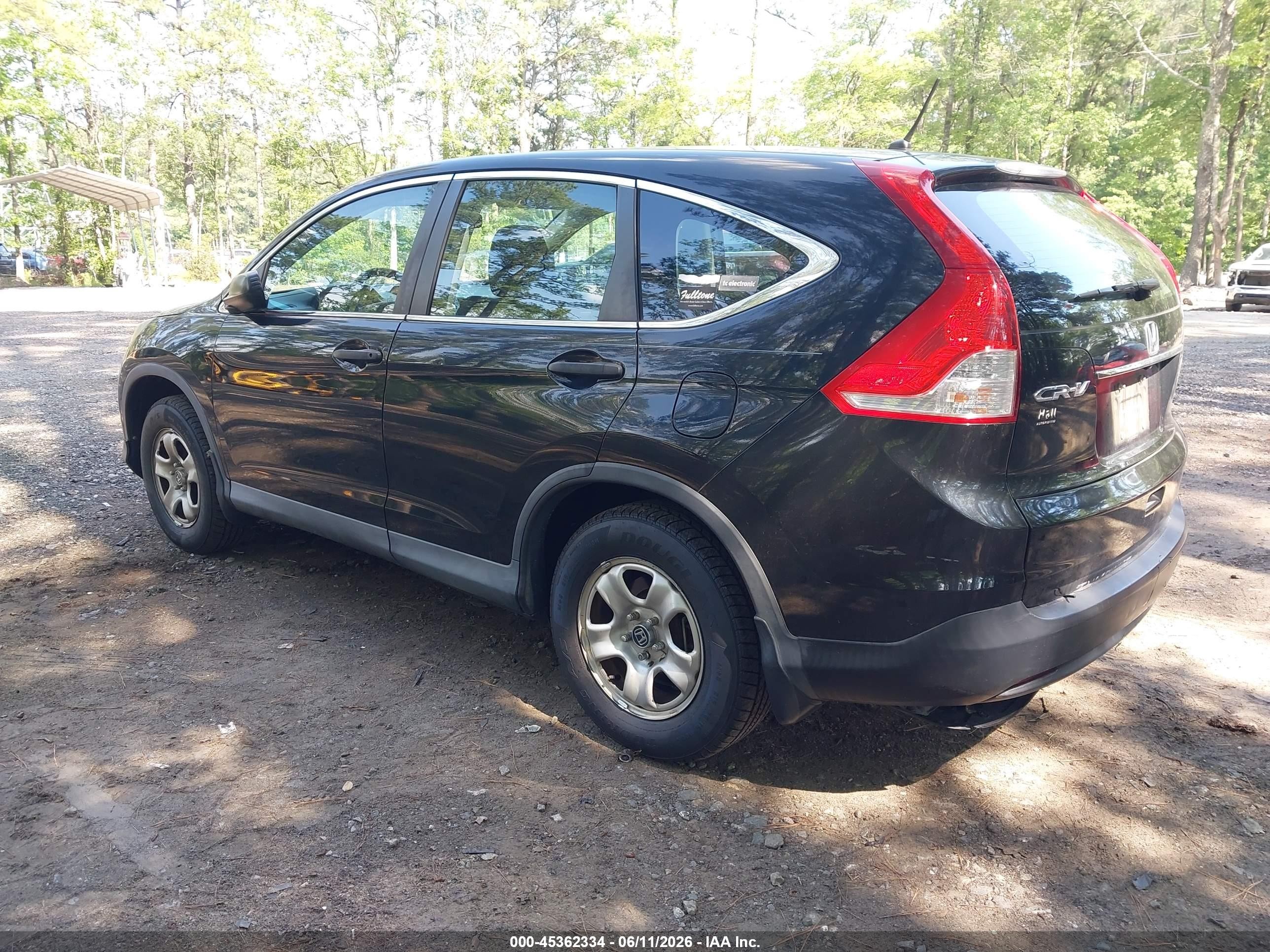 2014 Honda Cr-v Lx Black vin: 2HKRM3H33EH545700