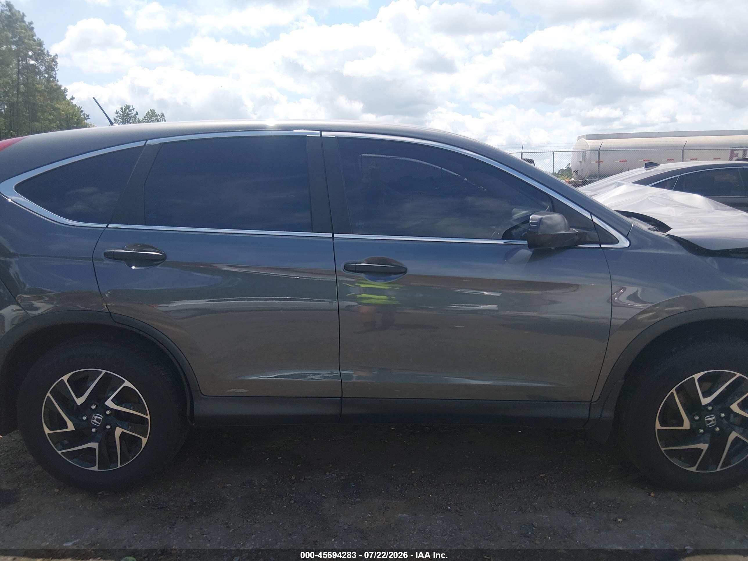 2014 Honda Cr-v Lx Gray vin: 2HKRM3H33EH555997