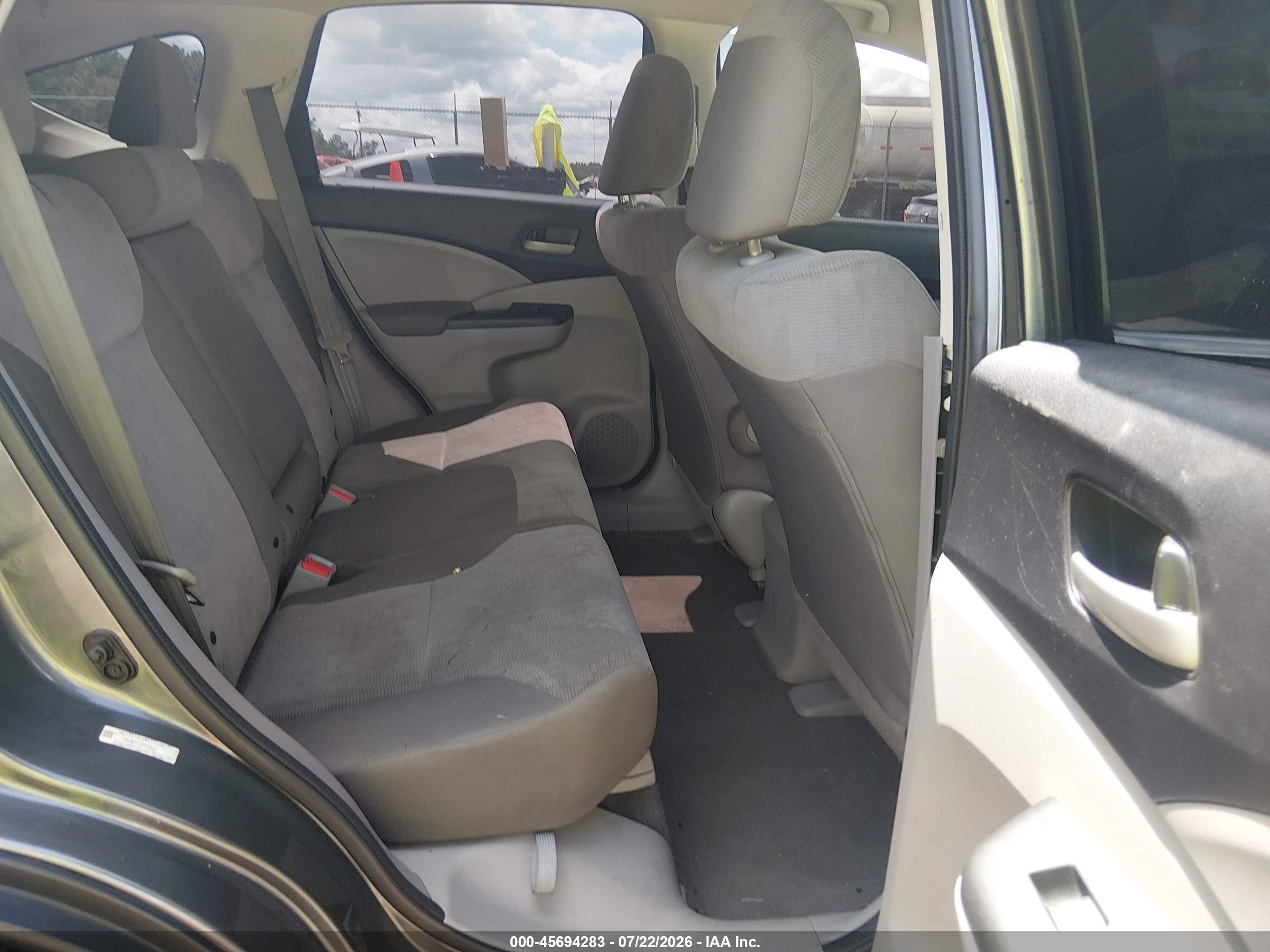 2014 Honda Cr-v Lx Gray vin: 2HKRM3H33EH555997