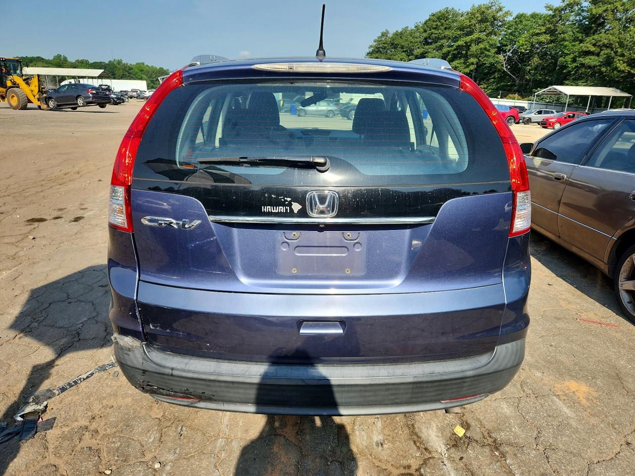 2014 Honda Cr-v Lx Blue vin: 2HKRM3H33EH556597