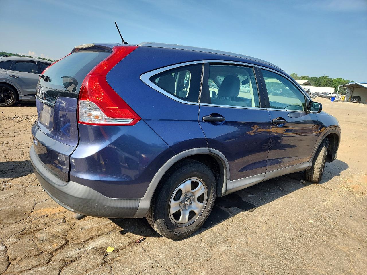 2014 Honda Cr-v Lx Blue vin: 2HKRM3H33EH556597