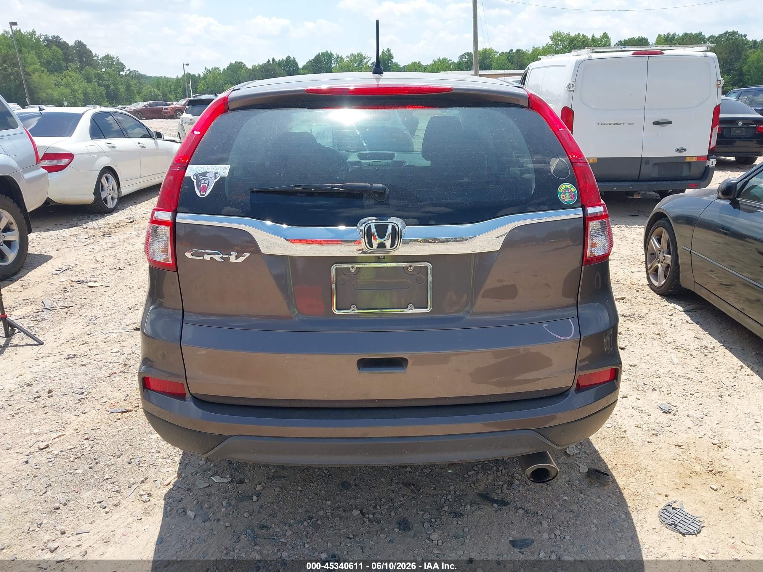 2015 Honda Cr-v Lx Gray vin: 2HKRM3H33FH507126