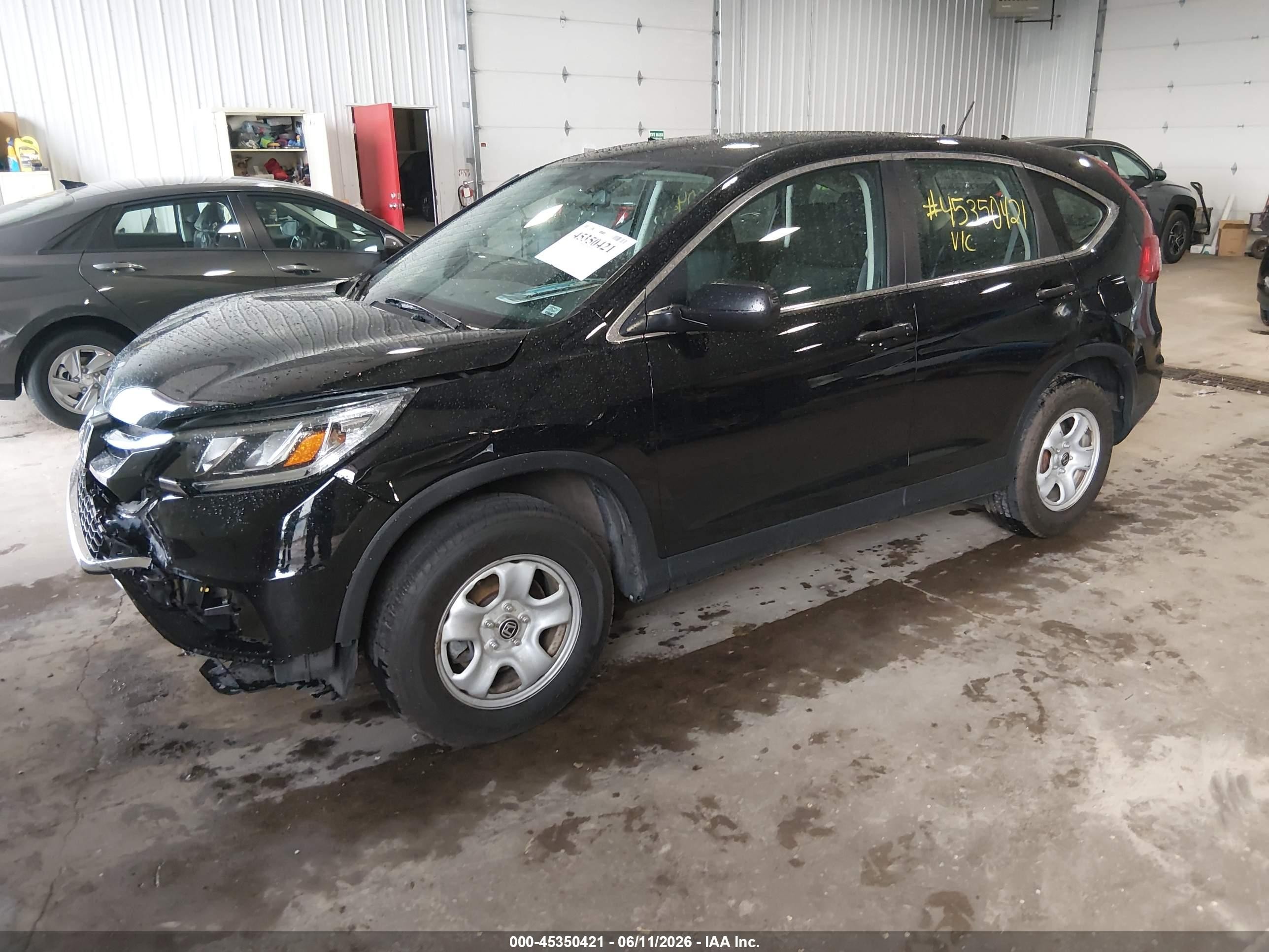2015 Honda Cr-v Lx Black vin: 2HKRM3H33FH512326
