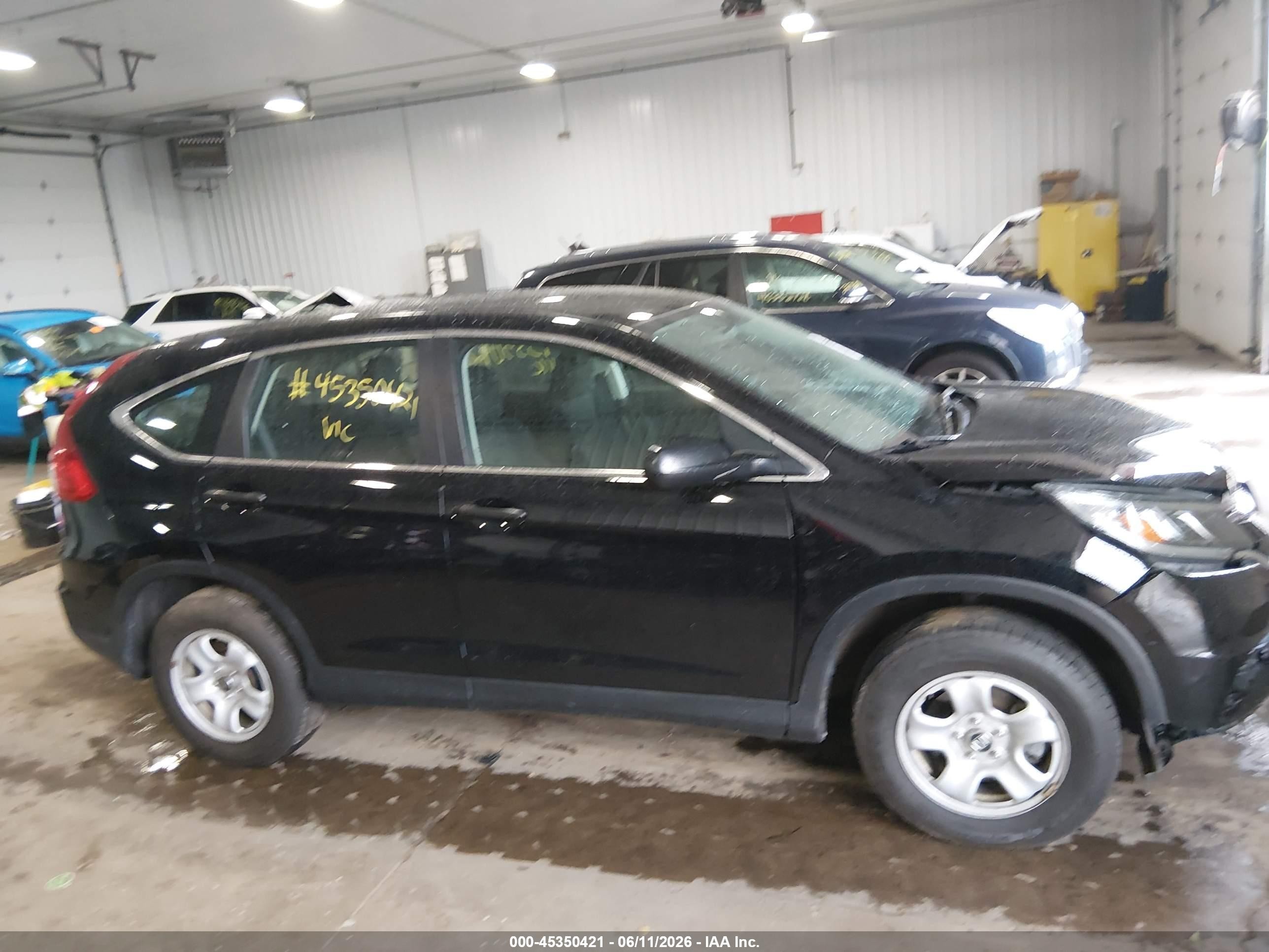 2015 Honda Cr-v Lx Black vin: 2HKRM3H33FH512326