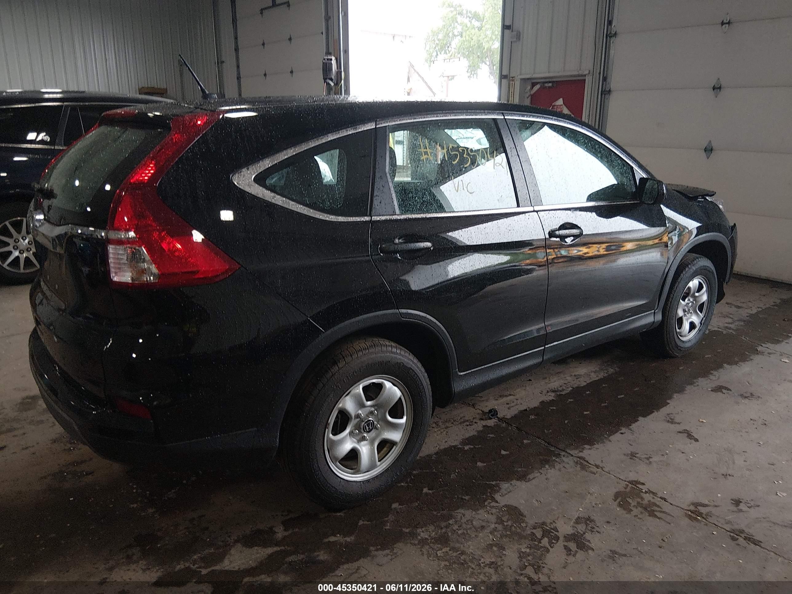 2015 Honda Cr-v Lx Black vin: 2HKRM3H33FH512326