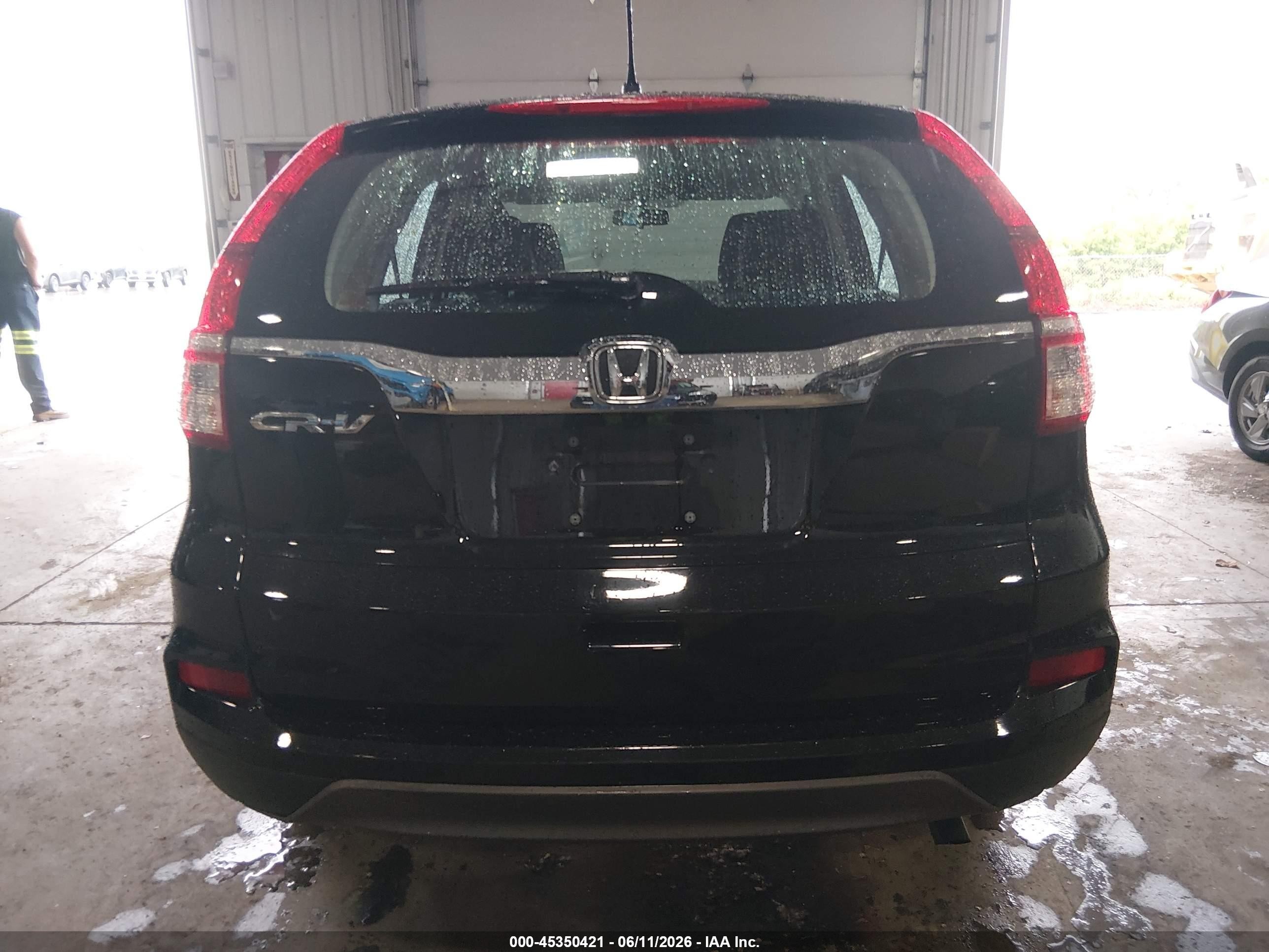 2015 Honda Cr-v Lx Black vin: 2HKRM3H33FH512326