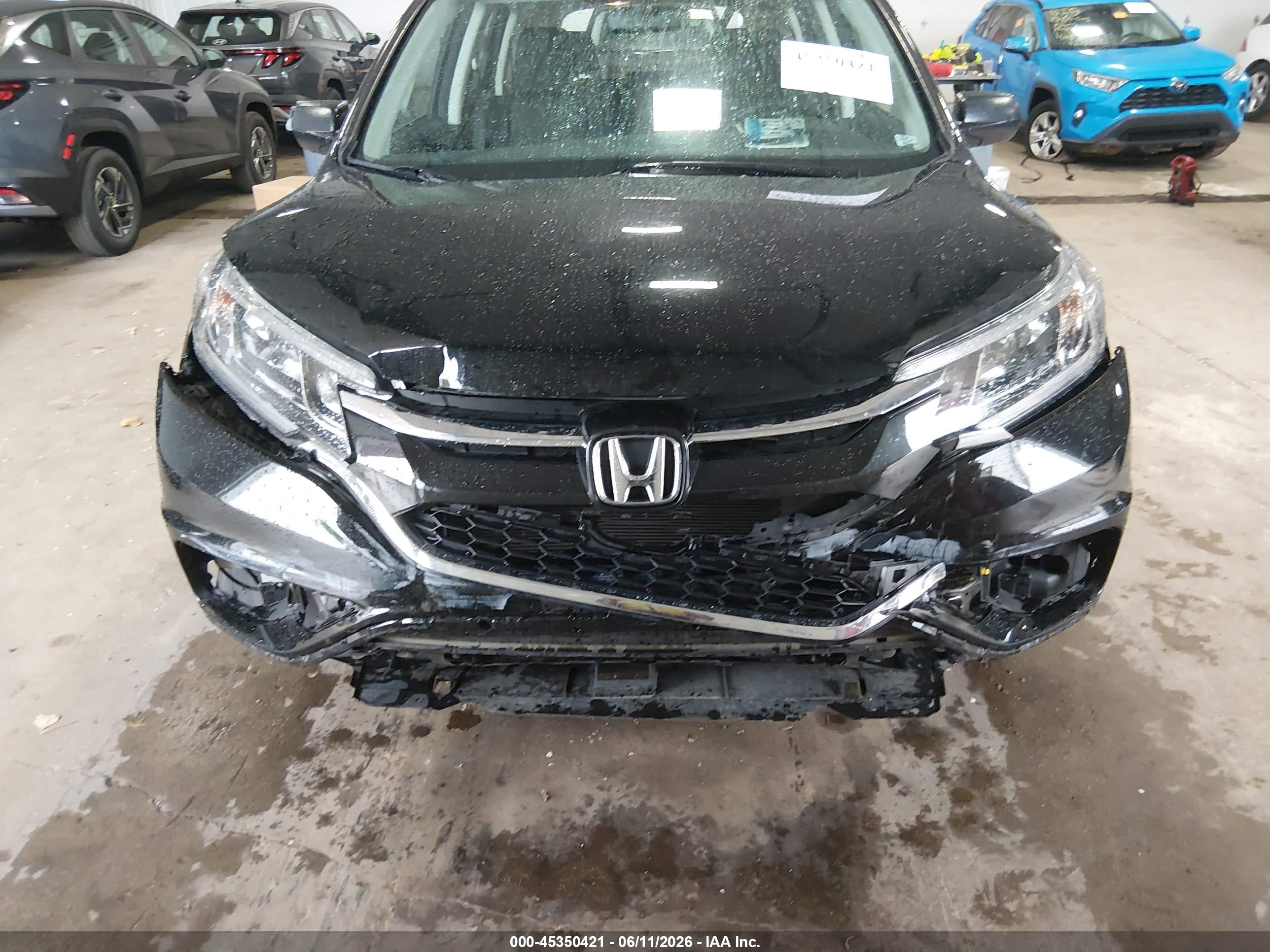 2015 Honda Cr-v Lx Black vin: 2HKRM3H33FH512326