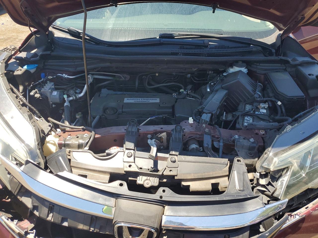 2015 Honda Cr-v Lx Burgundy vin: 2HKRM3H33FH516294