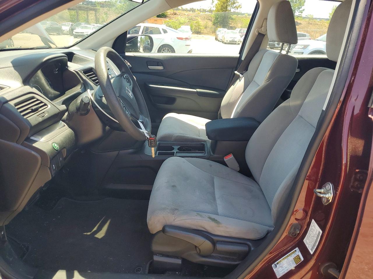 2015 Honda Cr-v Lx Burgundy vin: 2HKRM3H33FH516294