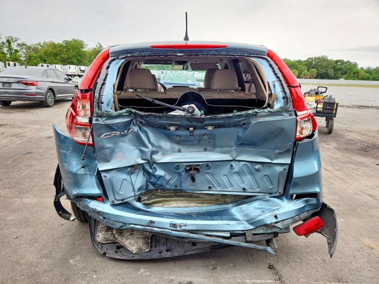 2015 Honda Cr-v Lx Бирюзовый vin: 2HKRM3H33FH519485
