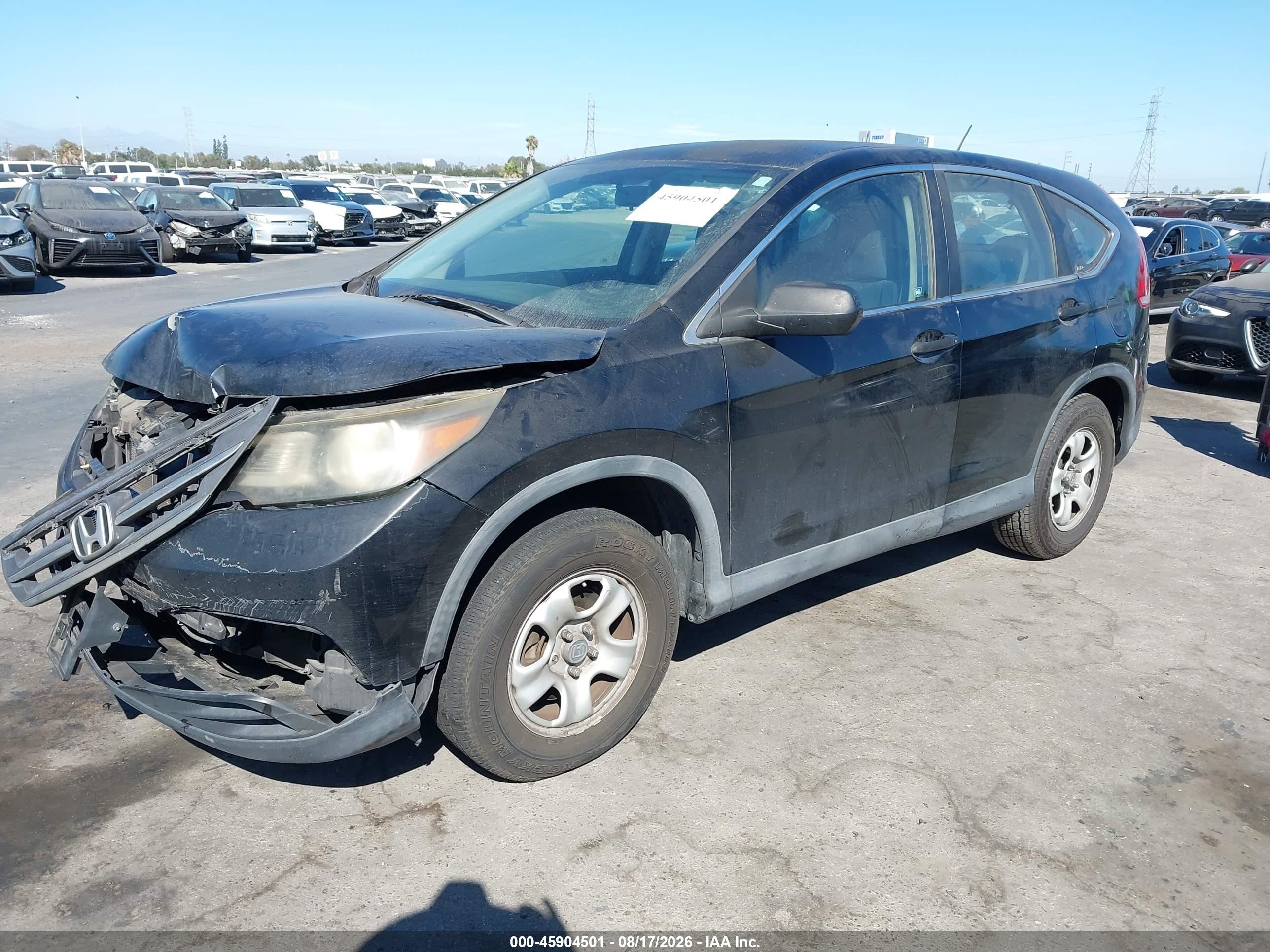 2012 Honda Cr-v Lx Черный vin: 2HKRM3H34CH508622
