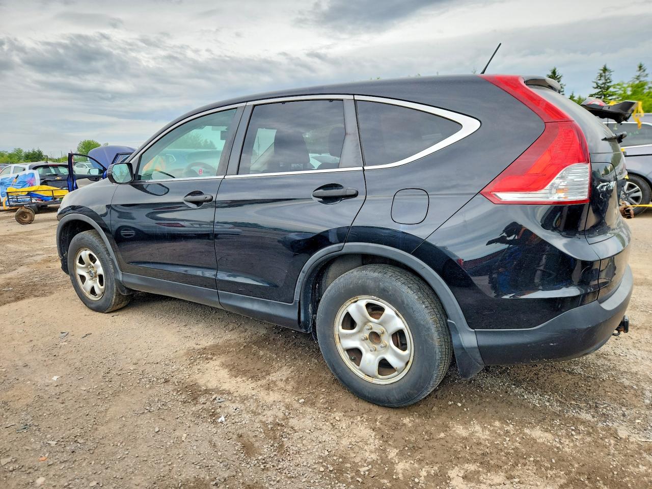 2013 Honda Cr-v Lx Black vin: 2HKRM3H34DH001298