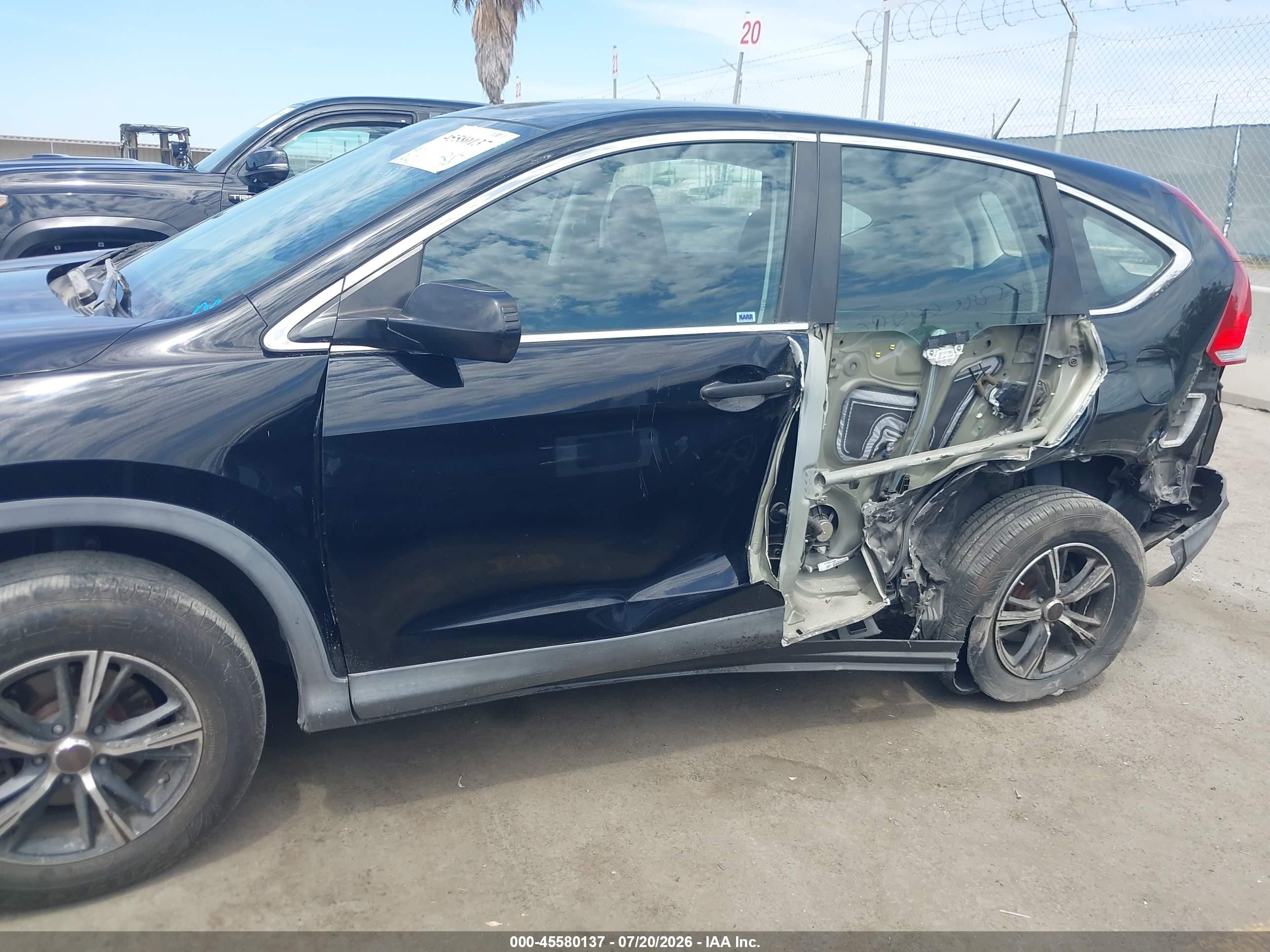 2013 Honda Cr-v Lx Black vin: 2HKRM3H34DH514454
