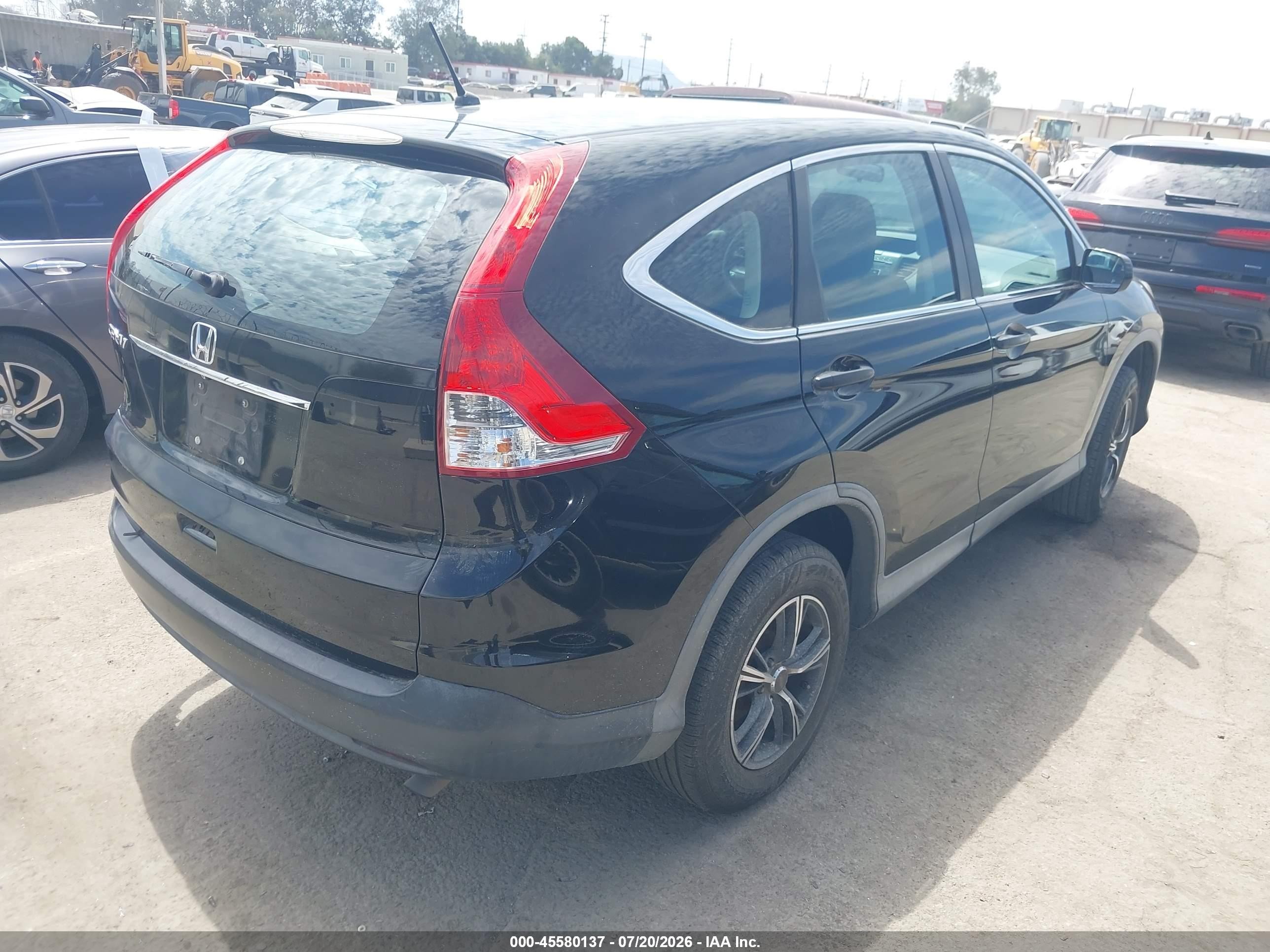 2013 Honda Cr-v Lx Black vin: 2HKRM3H34DH514454