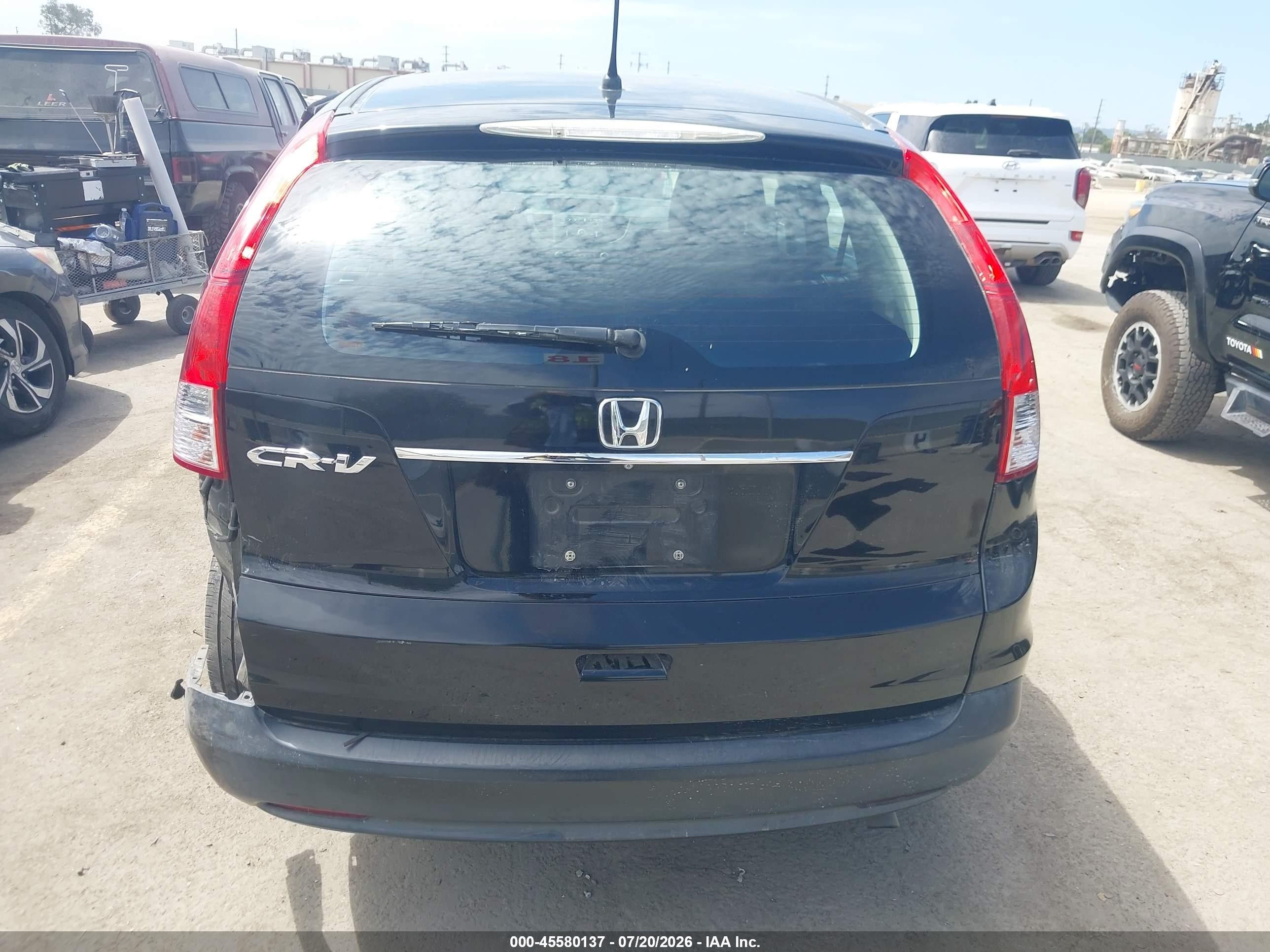 2013 Honda Cr-v Lx Black vin: 2HKRM3H34DH514454