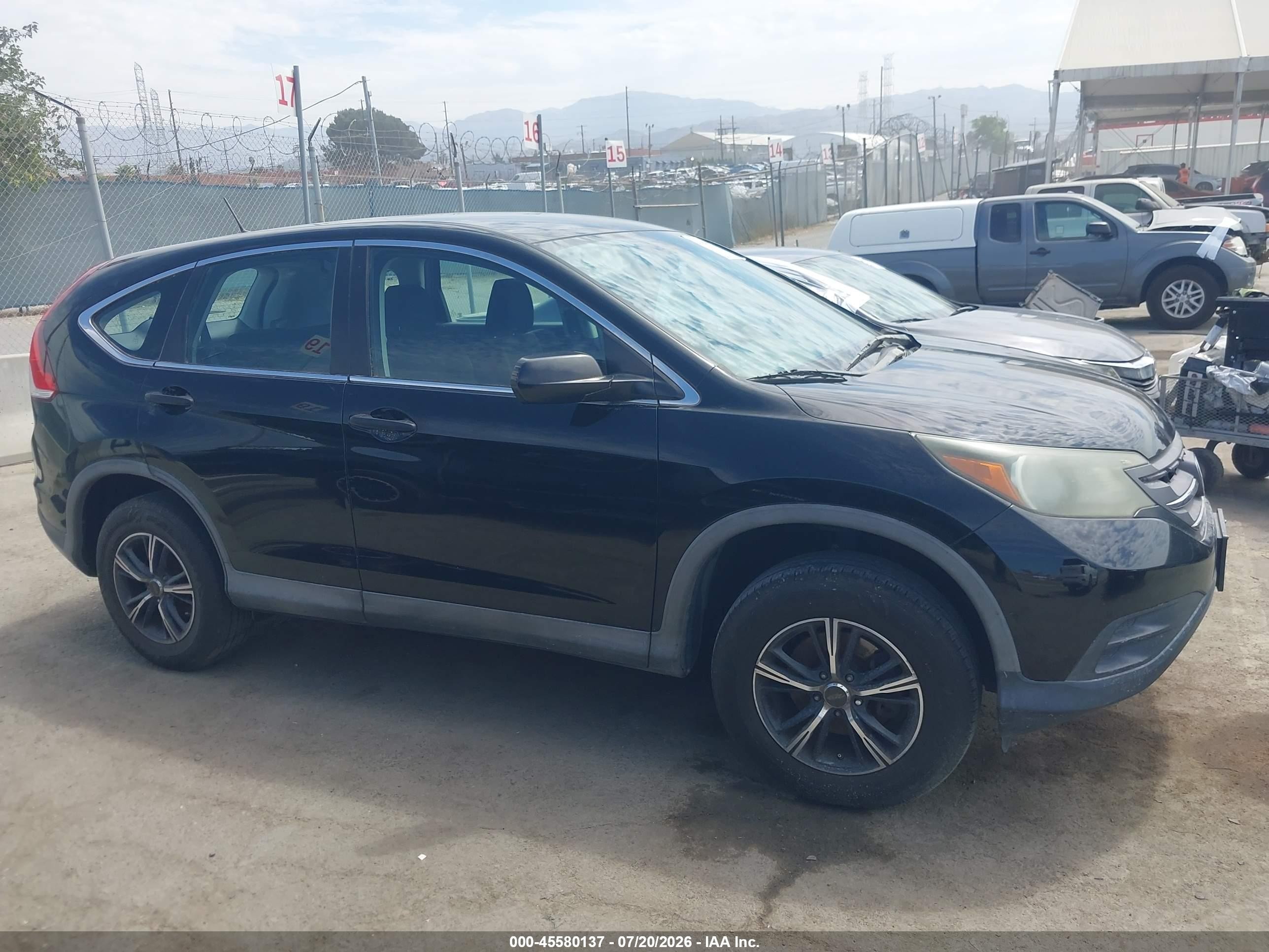 2013 Honda Cr-v Lx Black vin: 2HKRM3H34DH514454