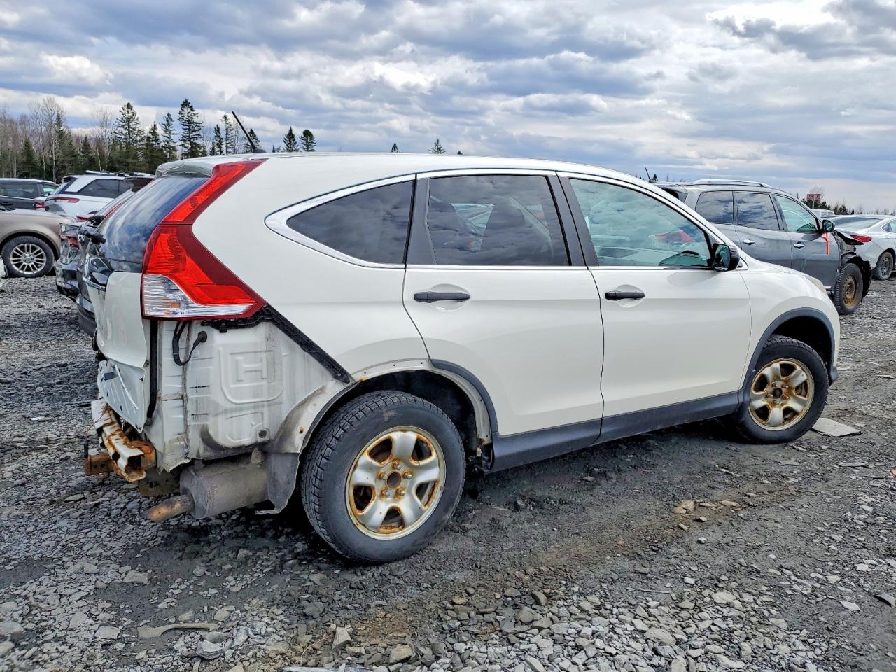 2014 Honda Cr-v Lx Белый vin: 2HKRM3H34EH005305