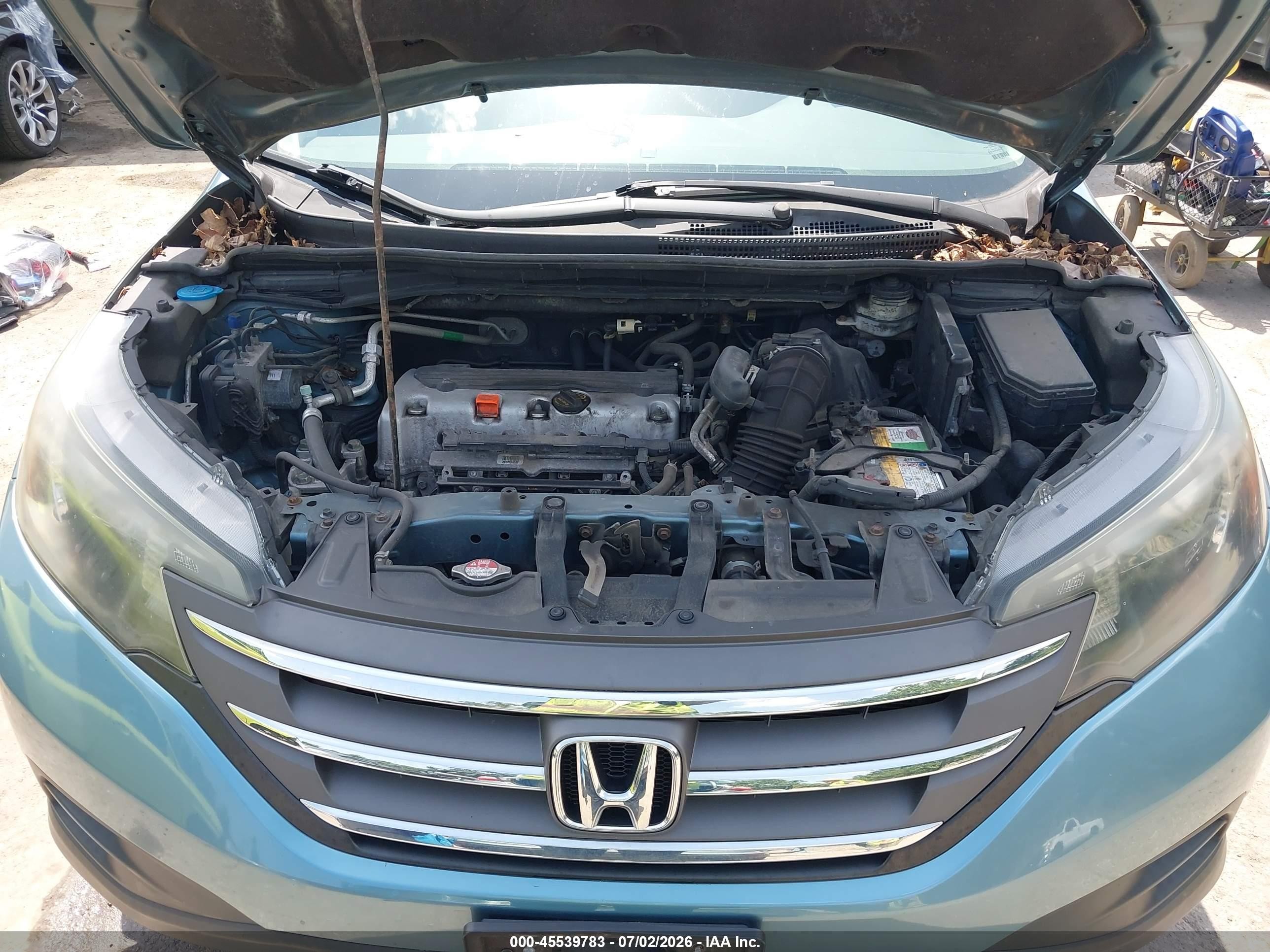 2014 Honda Cr-v Lx Blue vin: 2HKRM3H34EH538691