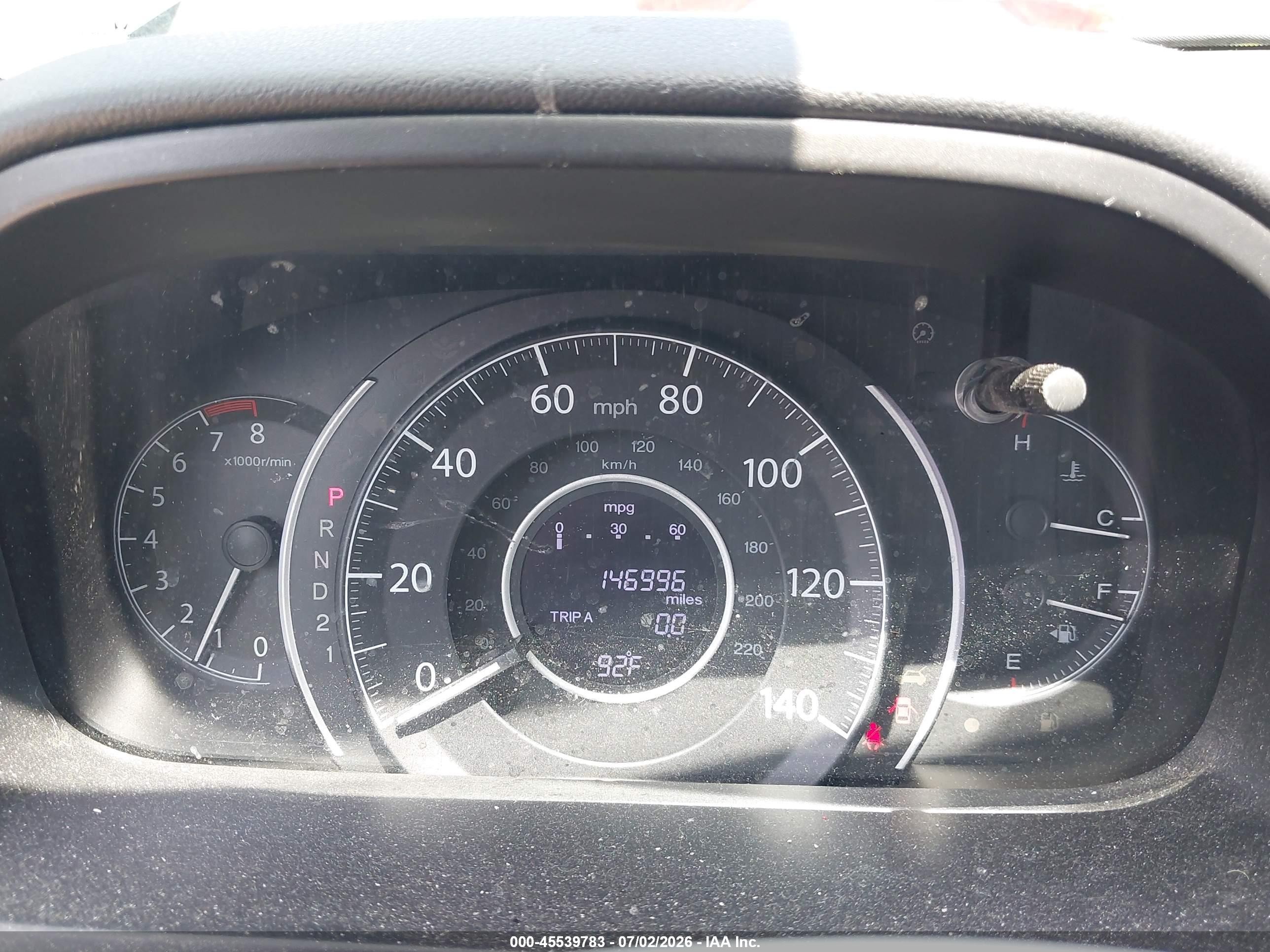 2014 Honda Cr-v Lx Blue vin: 2HKRM3H34EH538691