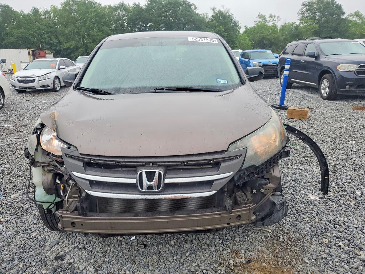 2014 Honda Cr-v Lx Brown vin: 2HKRM3H34EH559153