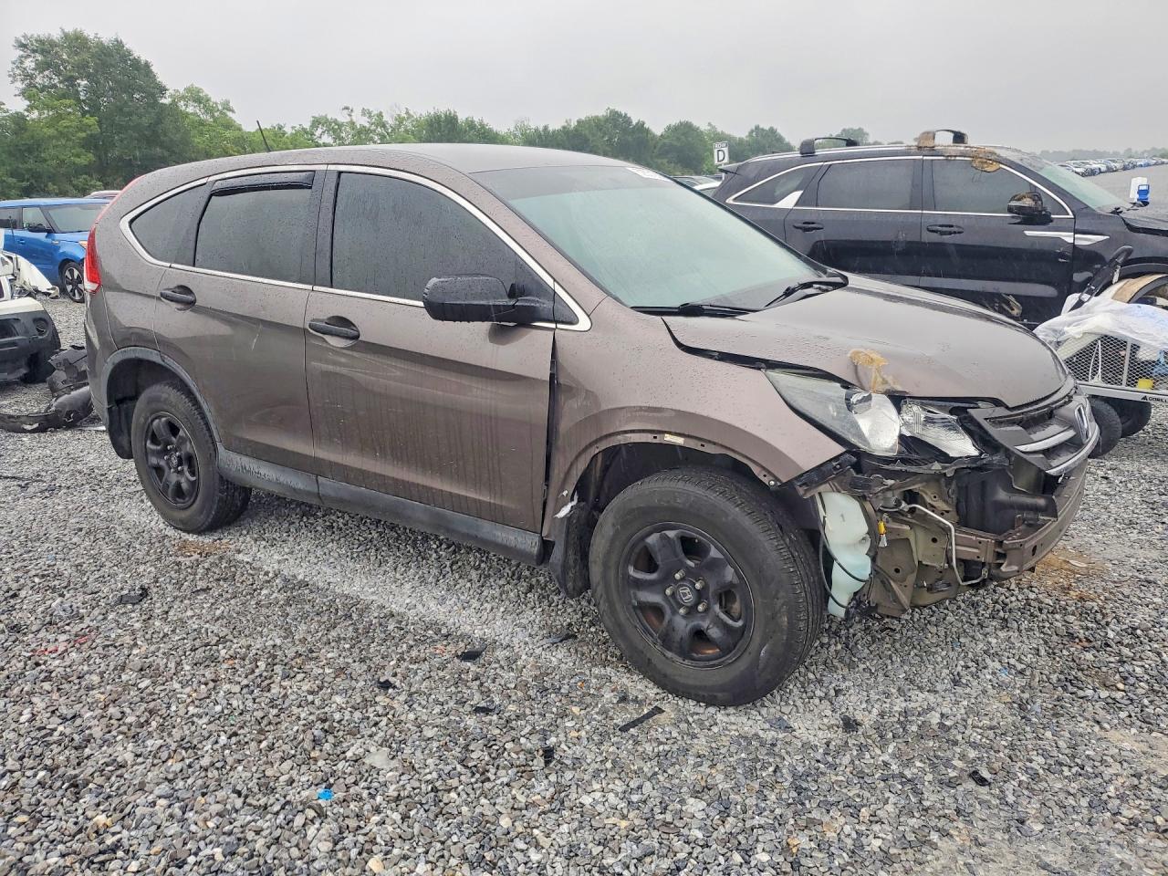 2014 Honda Cr-v Lx Brown vin: 2HKRM3H34EH559153