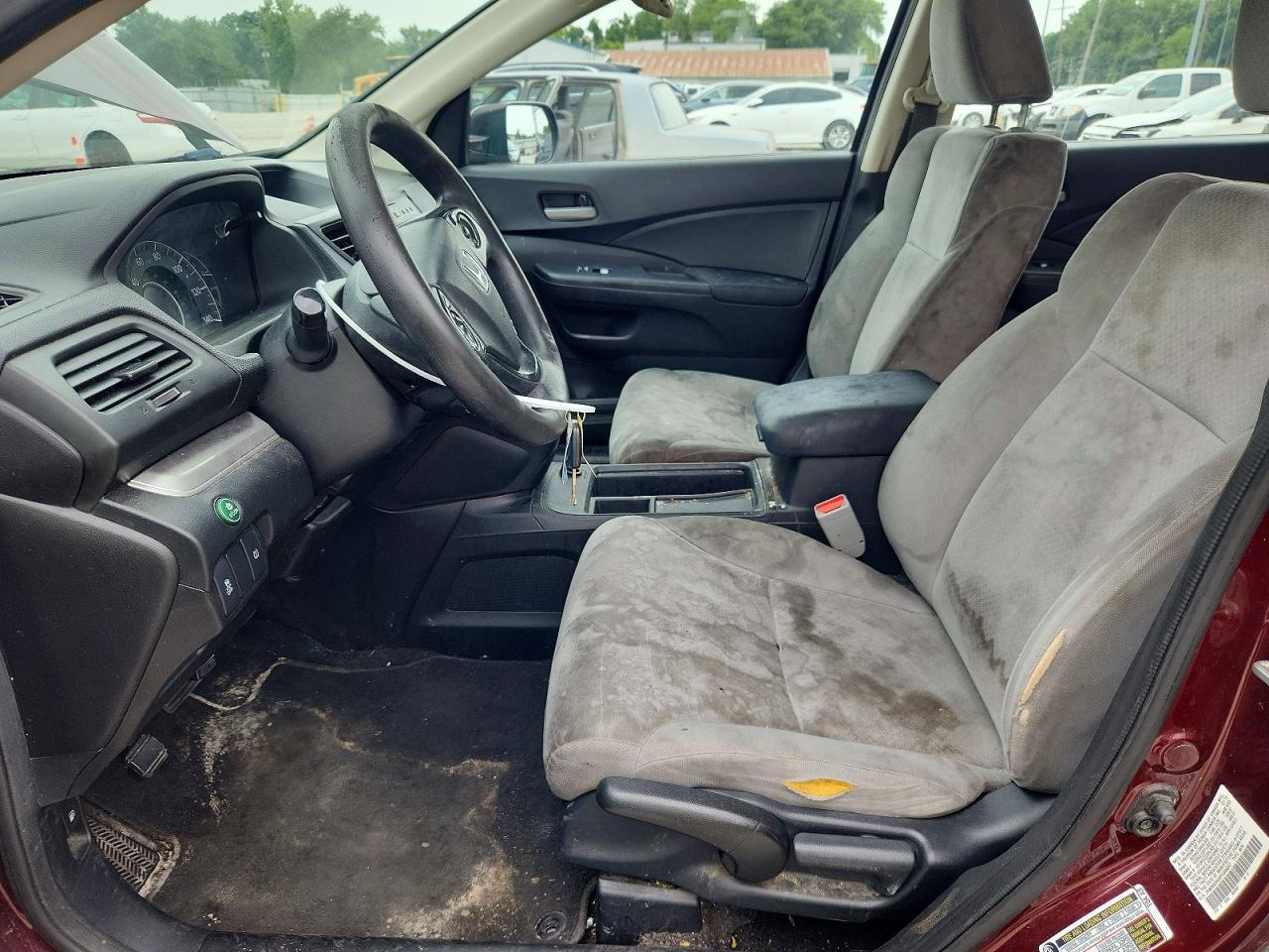 2015 Honda Cr-v Lx Burgundy vin: 2HKRM3H34FH546047