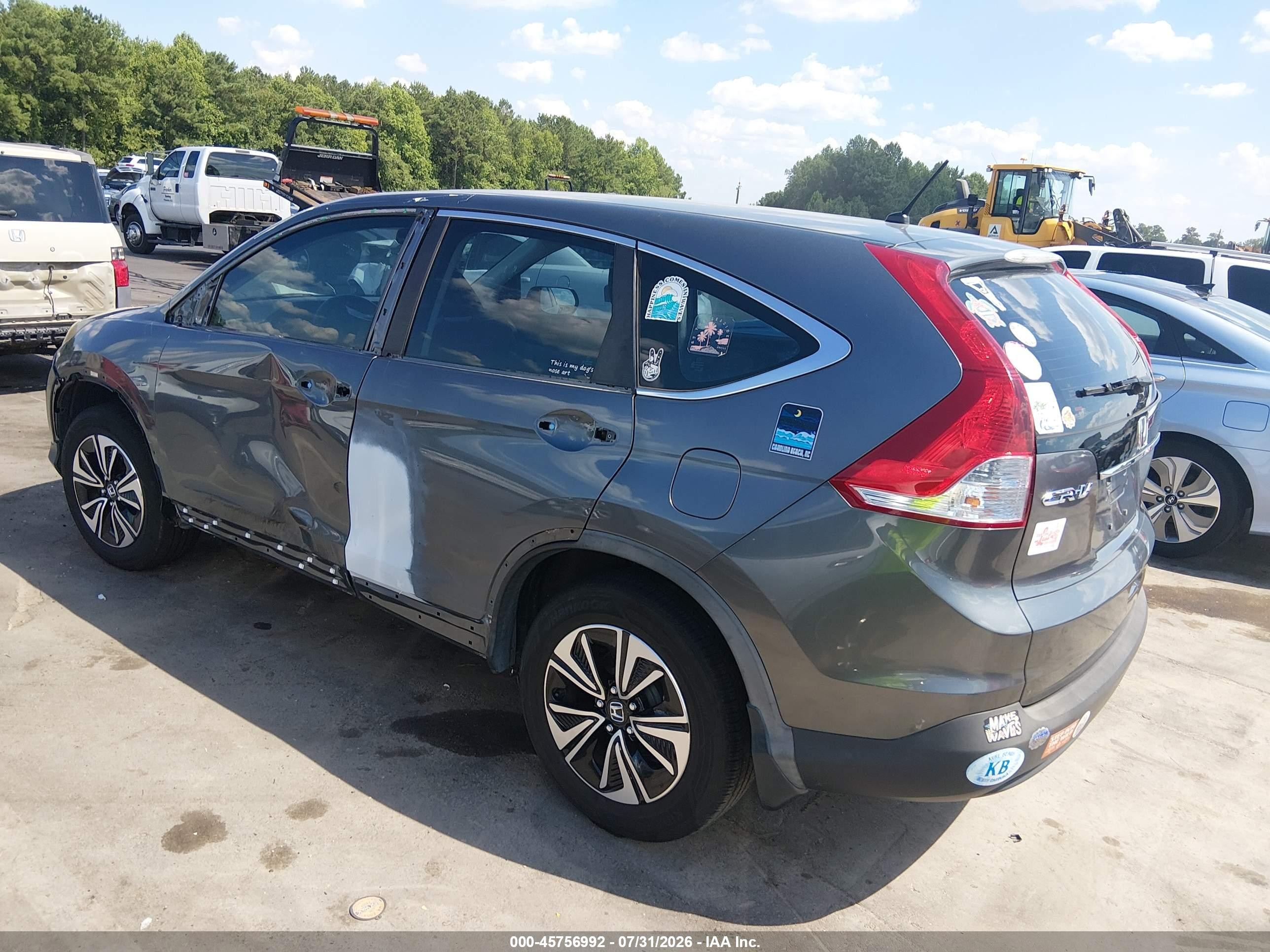 2013 Honda Cr-v Lx Light Blue vin: 2HKRM3H35DH512745