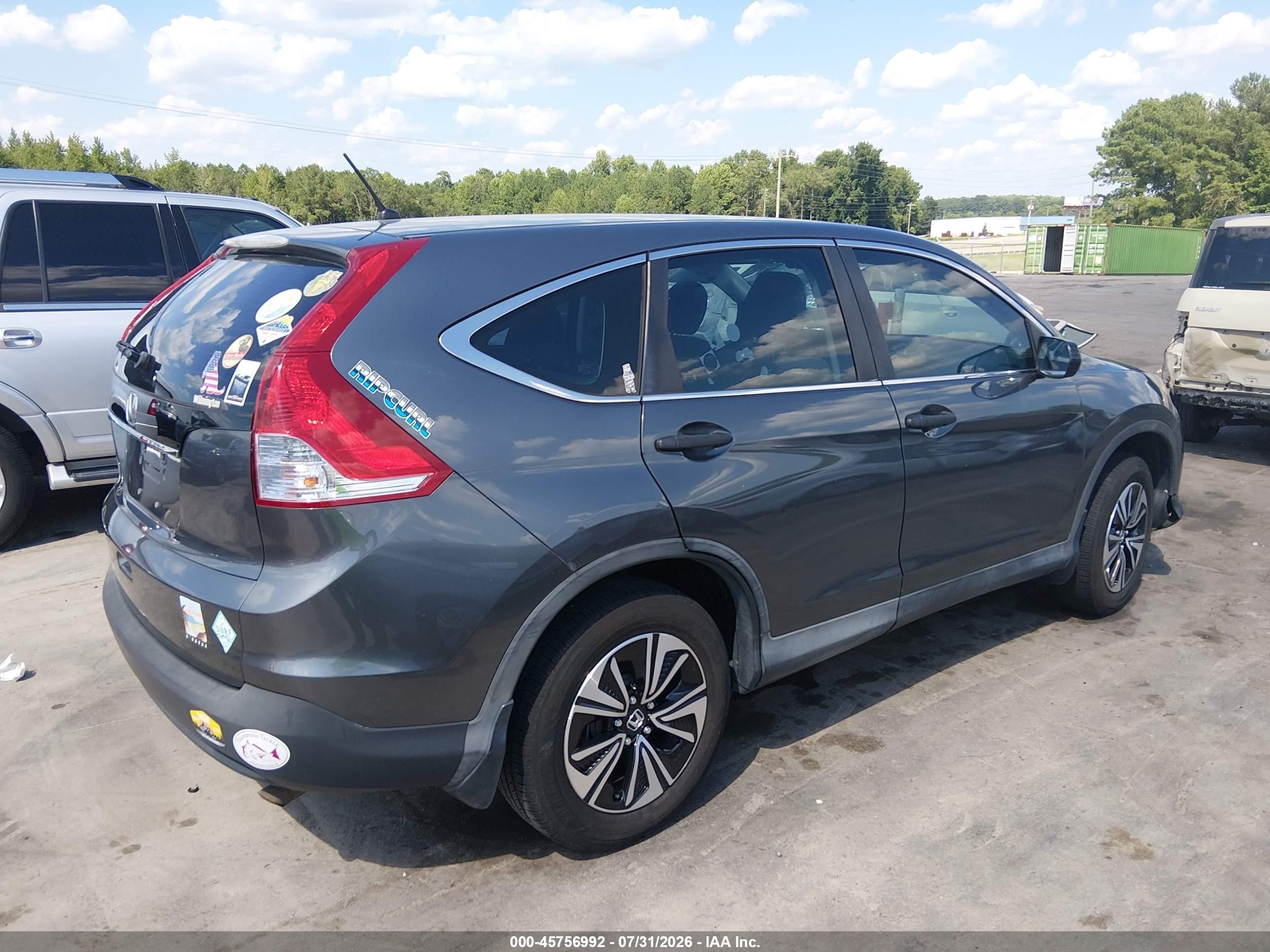 2013 Honda Cr-v Lx Light Blue vin: 2HKRM3H35DH512745
