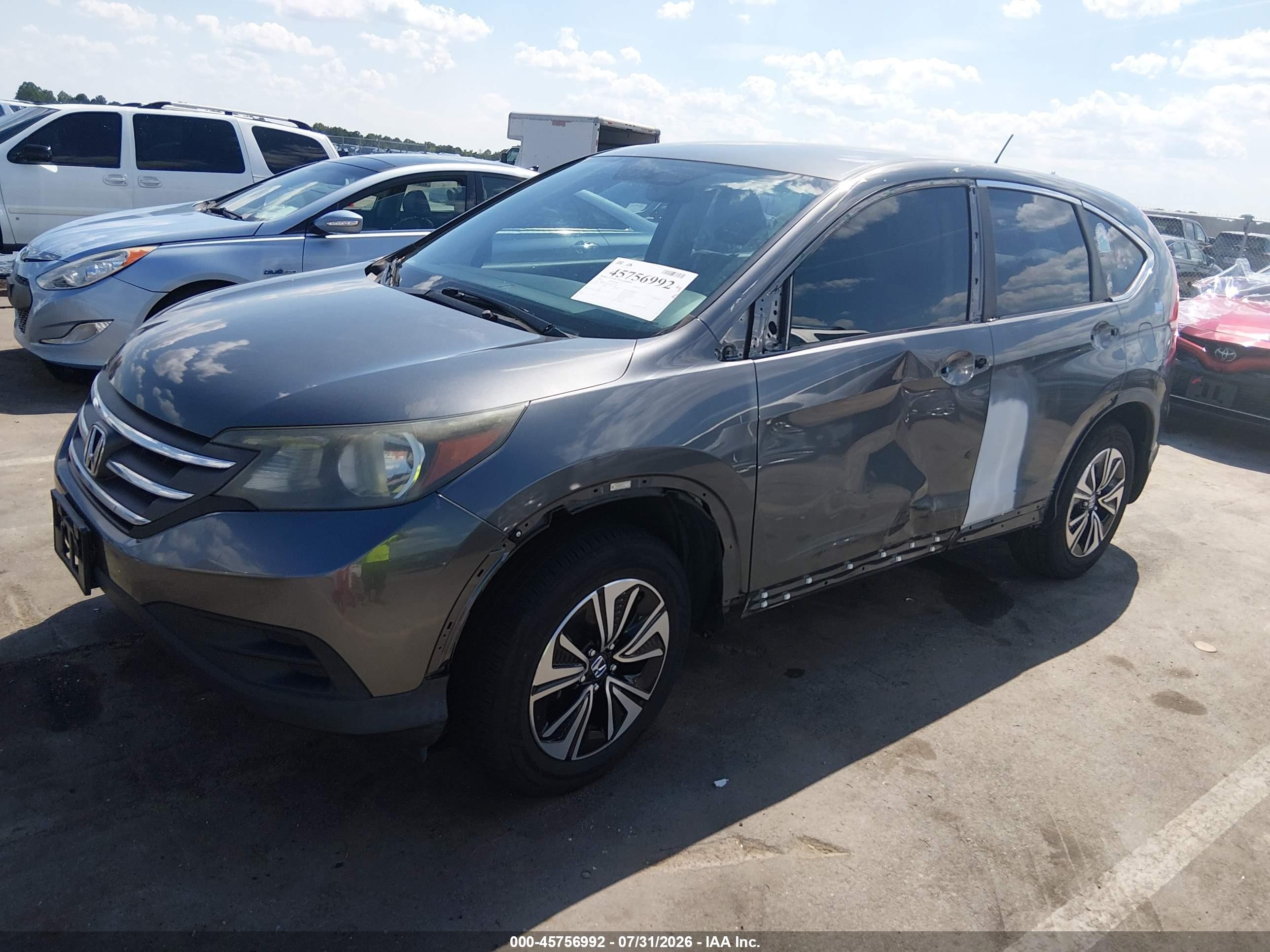 2013 Honda Cr-v Lx Light Blue vin: 2HKRM3H35DH512745
